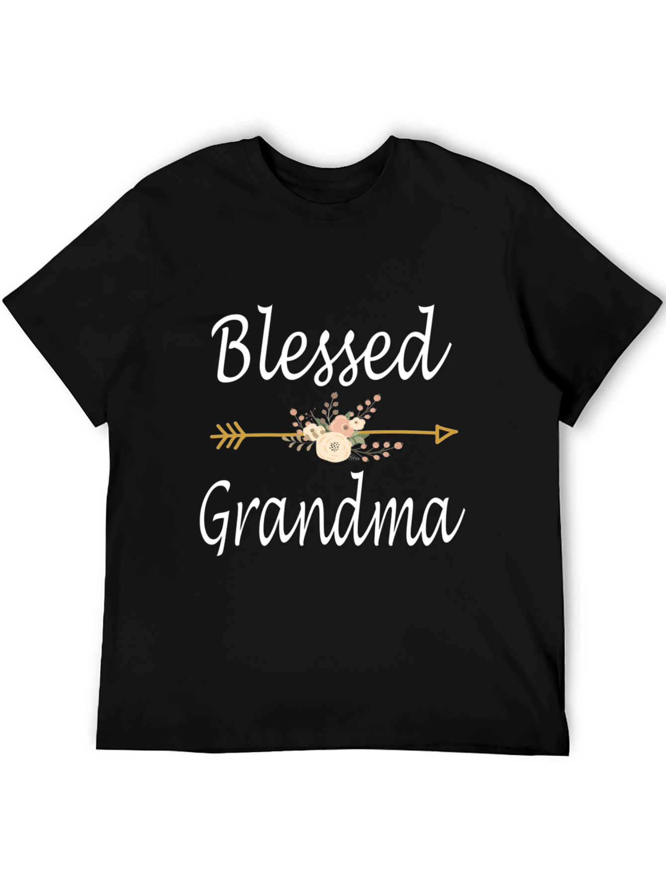 Blessed Grandma Floral Arrow Graphic Tee
