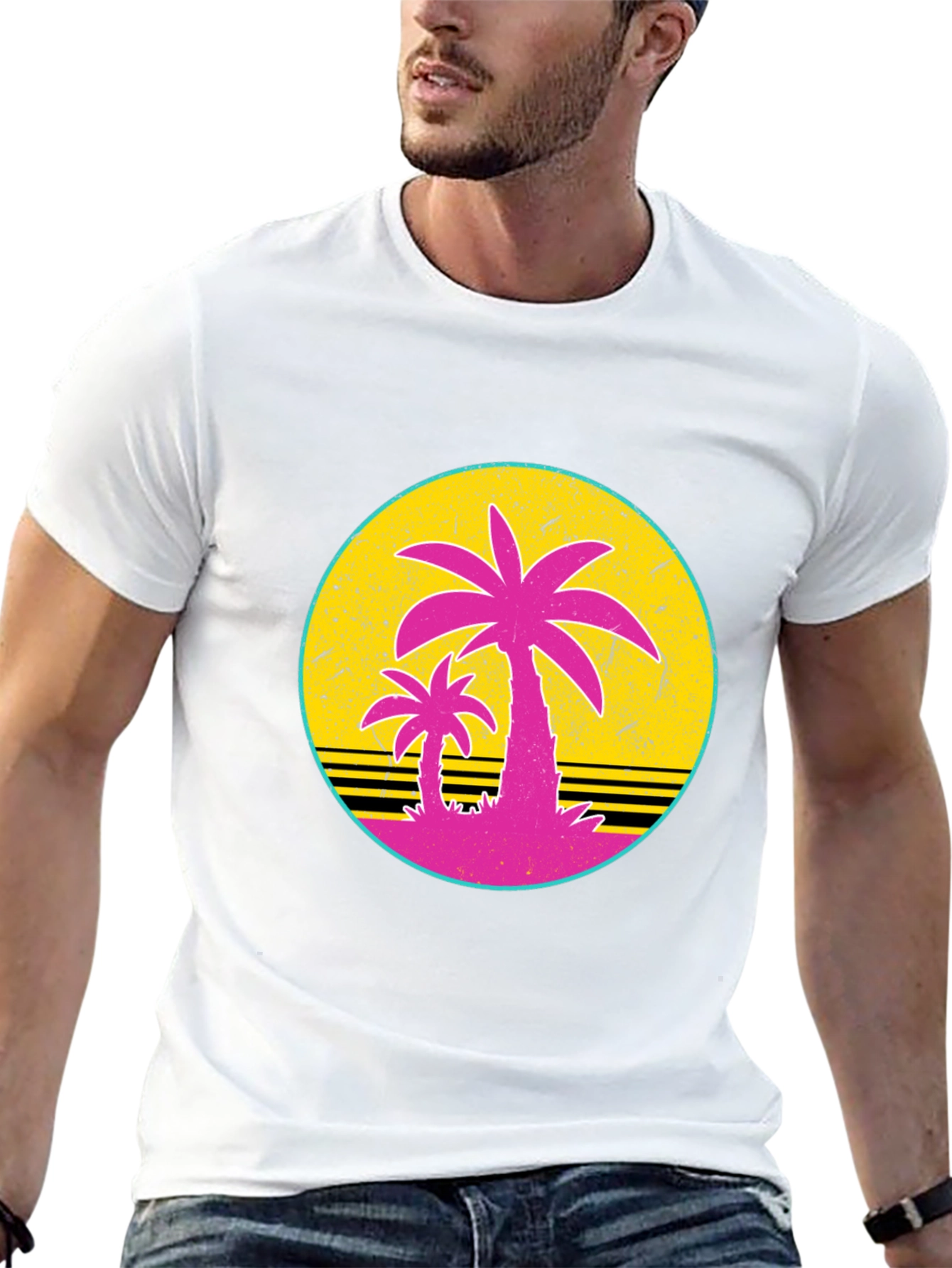 Retro Palm Sunset T-Shirt