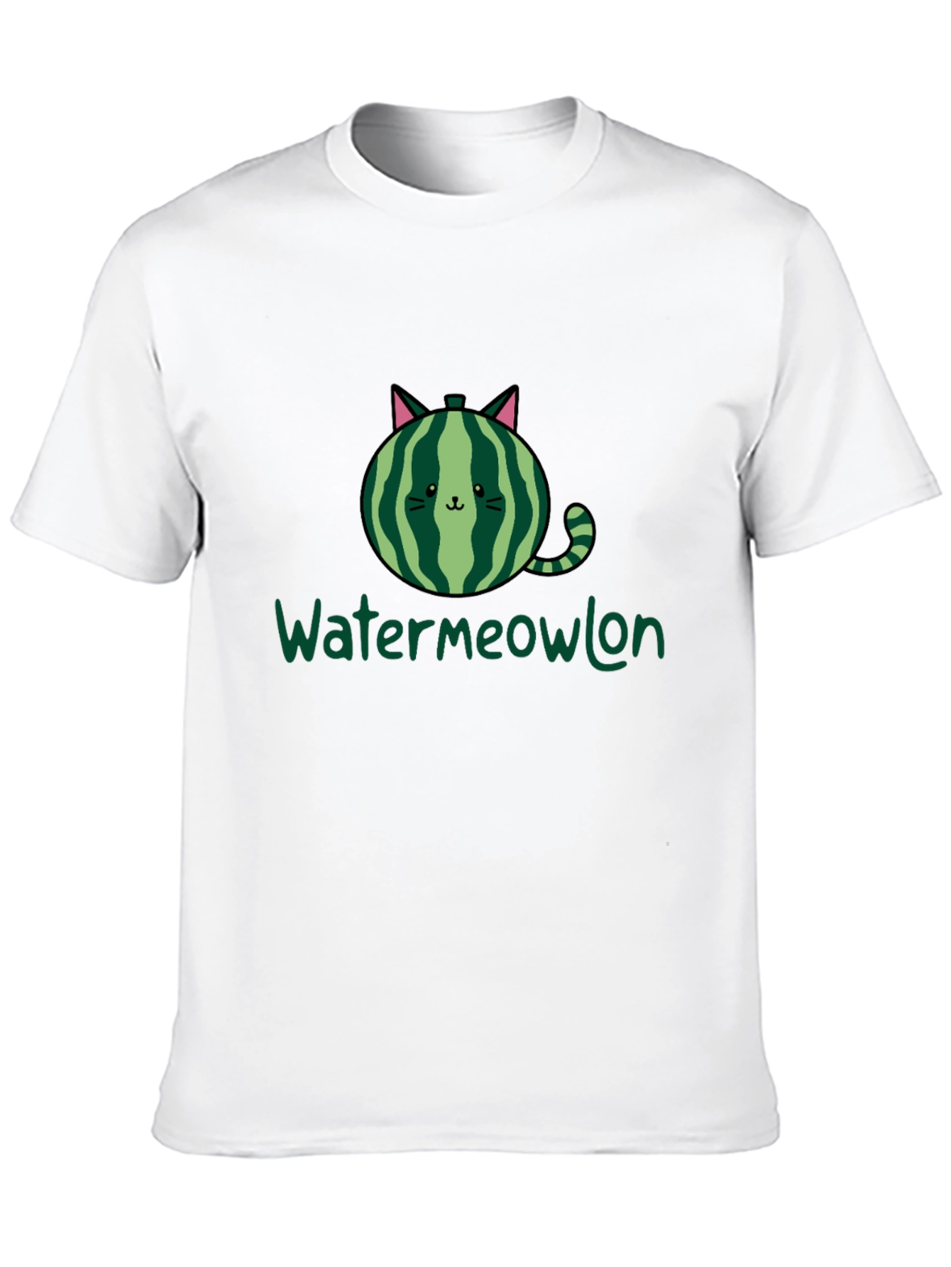 Watermeowlon Cat Watermelon Graphic T-Shirt