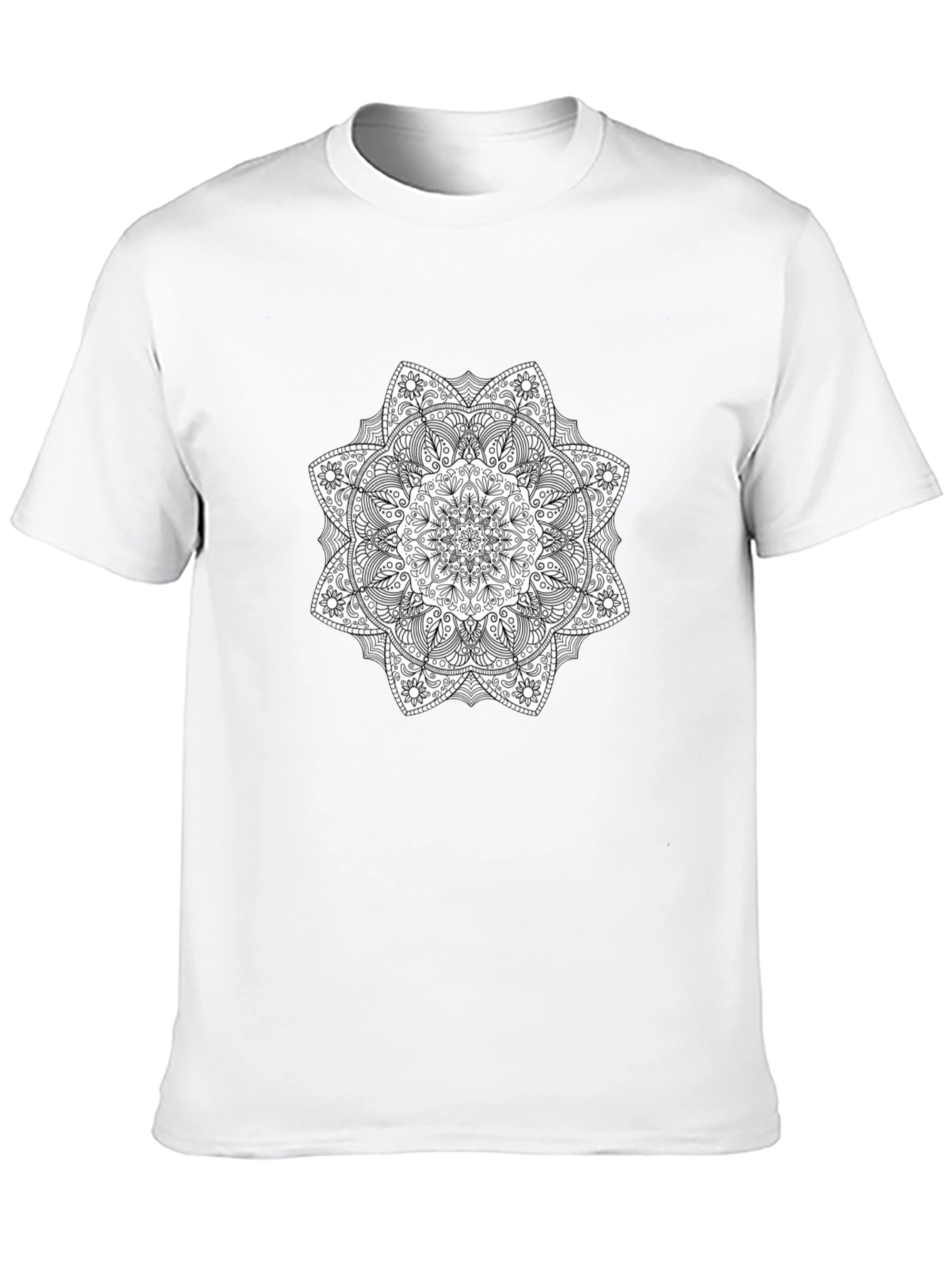 Black Mandala Graphic Tee - Stylish & Unique
