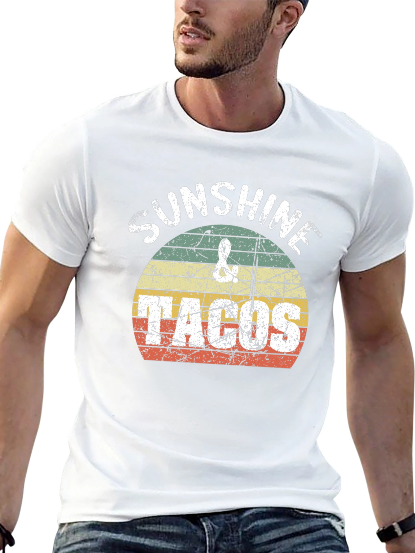 Sunshine Tacos Graphic Tee - Retro Style