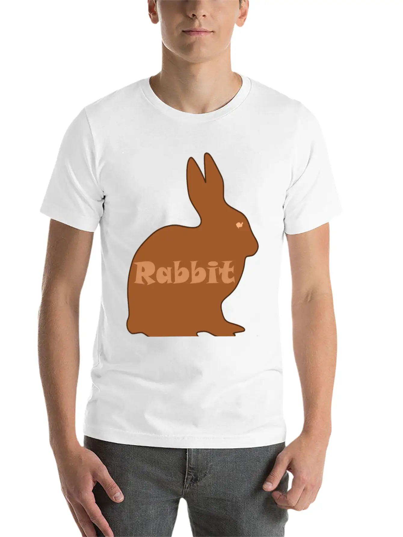 Rabbit Lightweight Cotton T-Shirt – Daily Comfort Graphic Shirt
