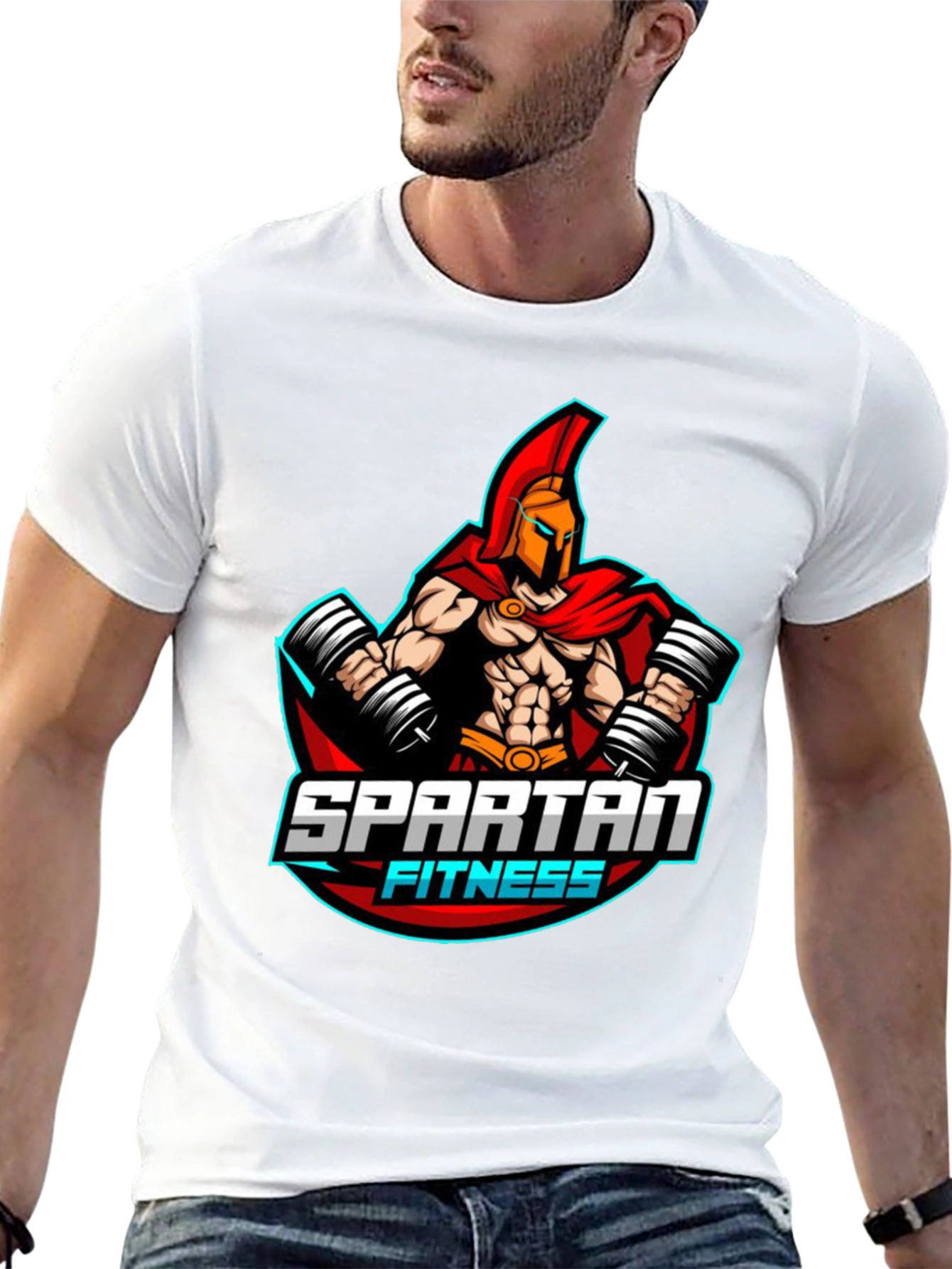 Spartan Fitness Black T-Shirt for Men