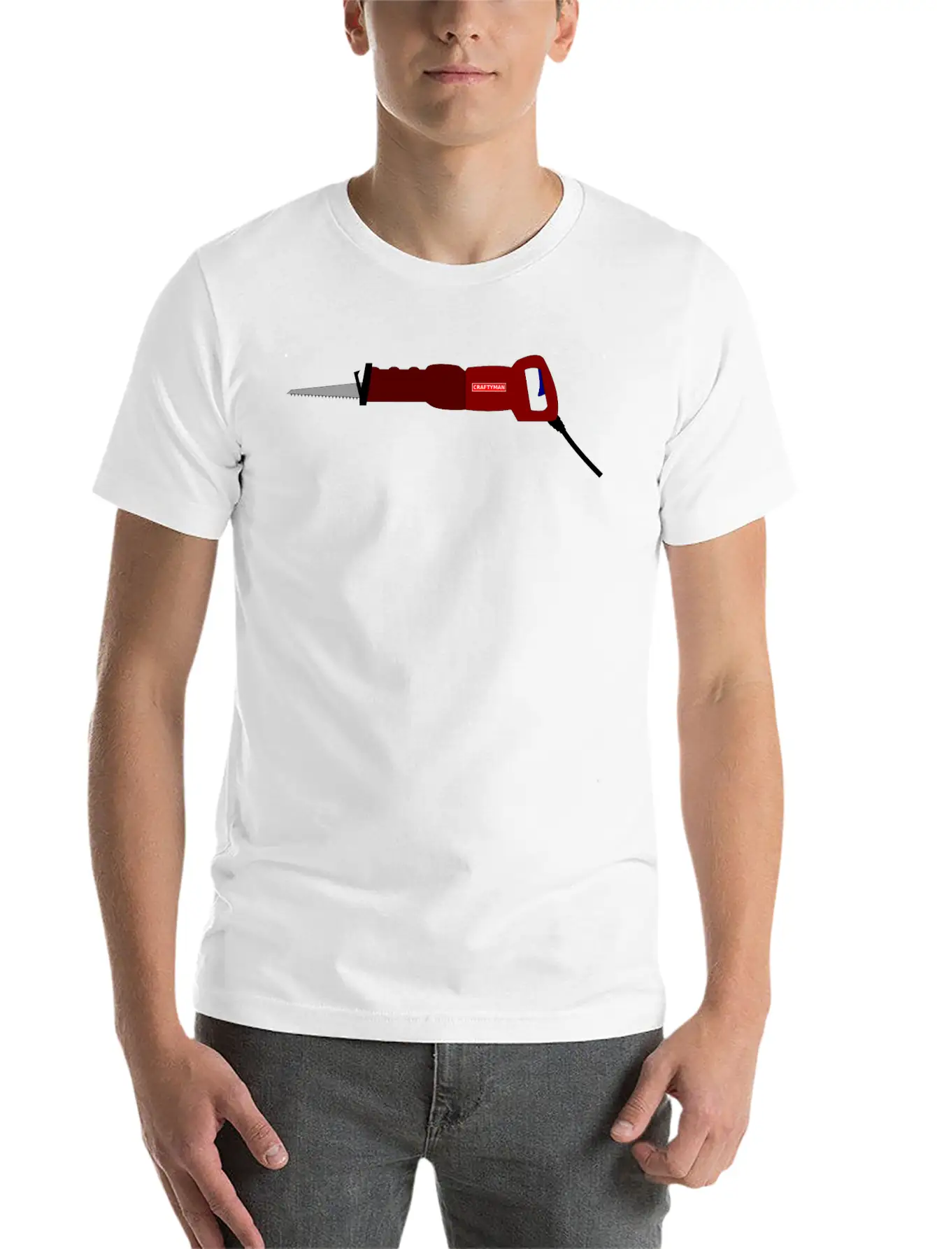 Reciprocating Saw Lightweight Cotton T-Shirt – Daily Comfort Graphic Shirt