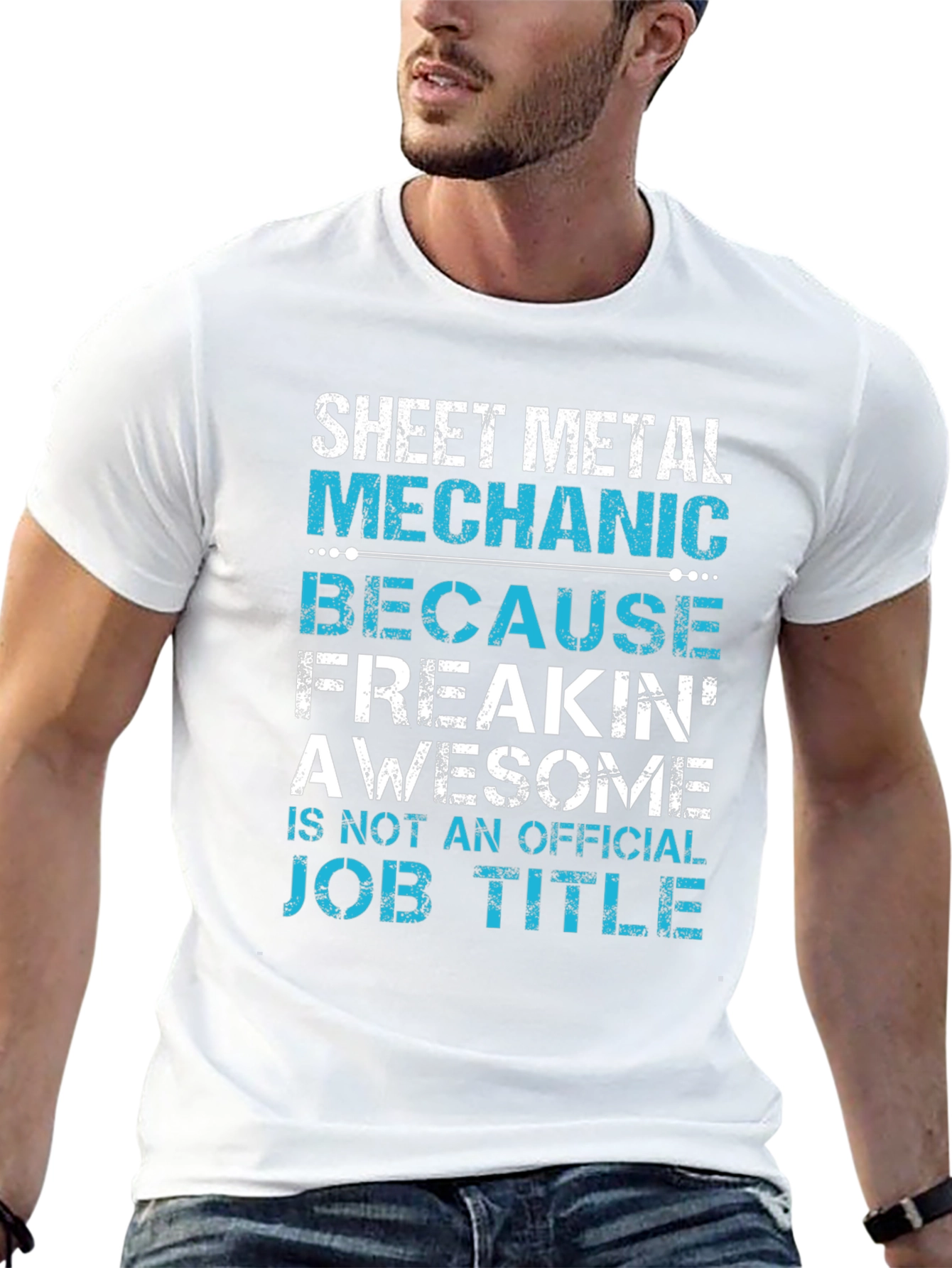 Sheet Metal Mechanic T-Shirt Funny Job Title Tee