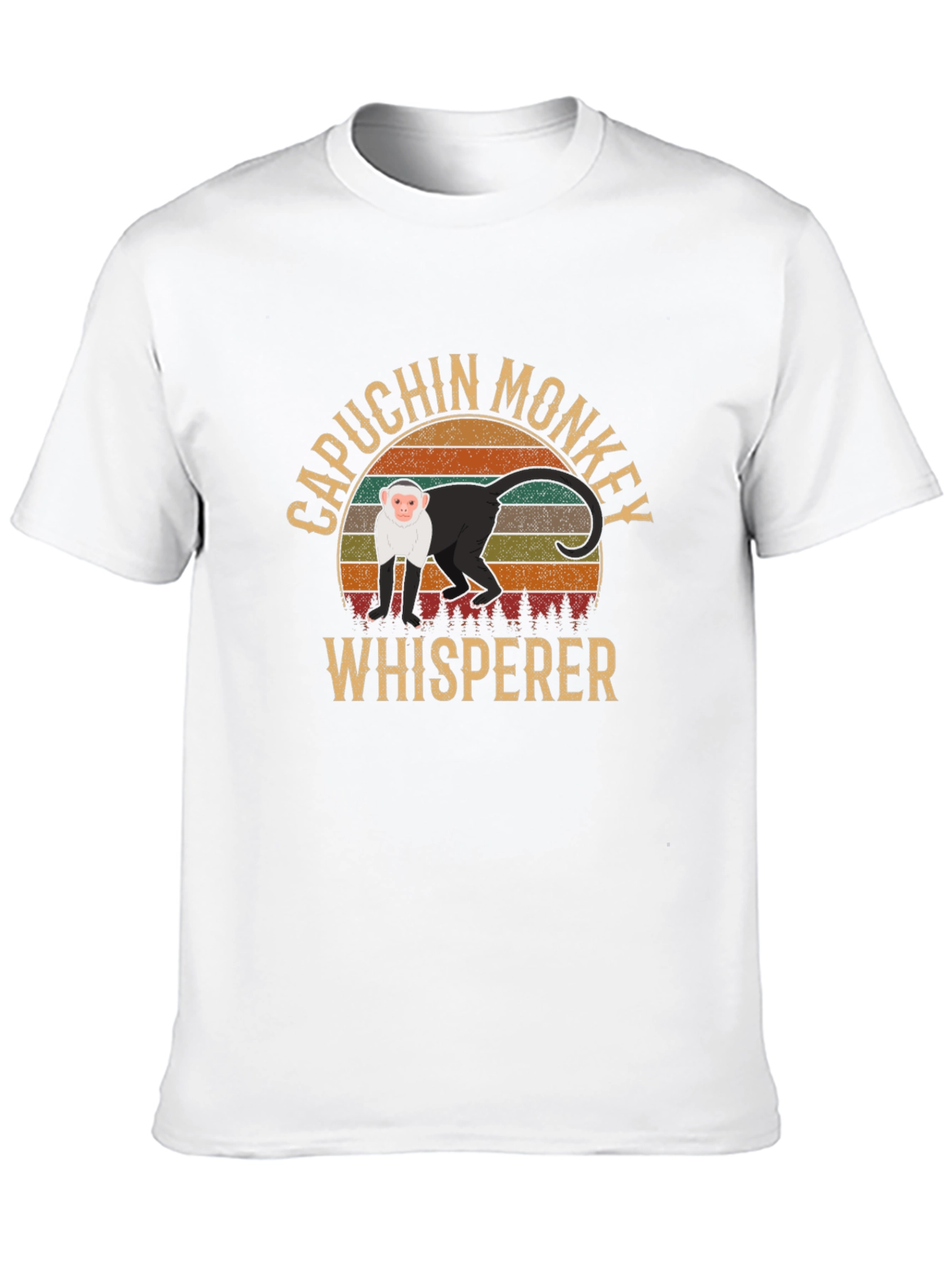 Capuchin Monkey Whisperer Black T-Shirt
