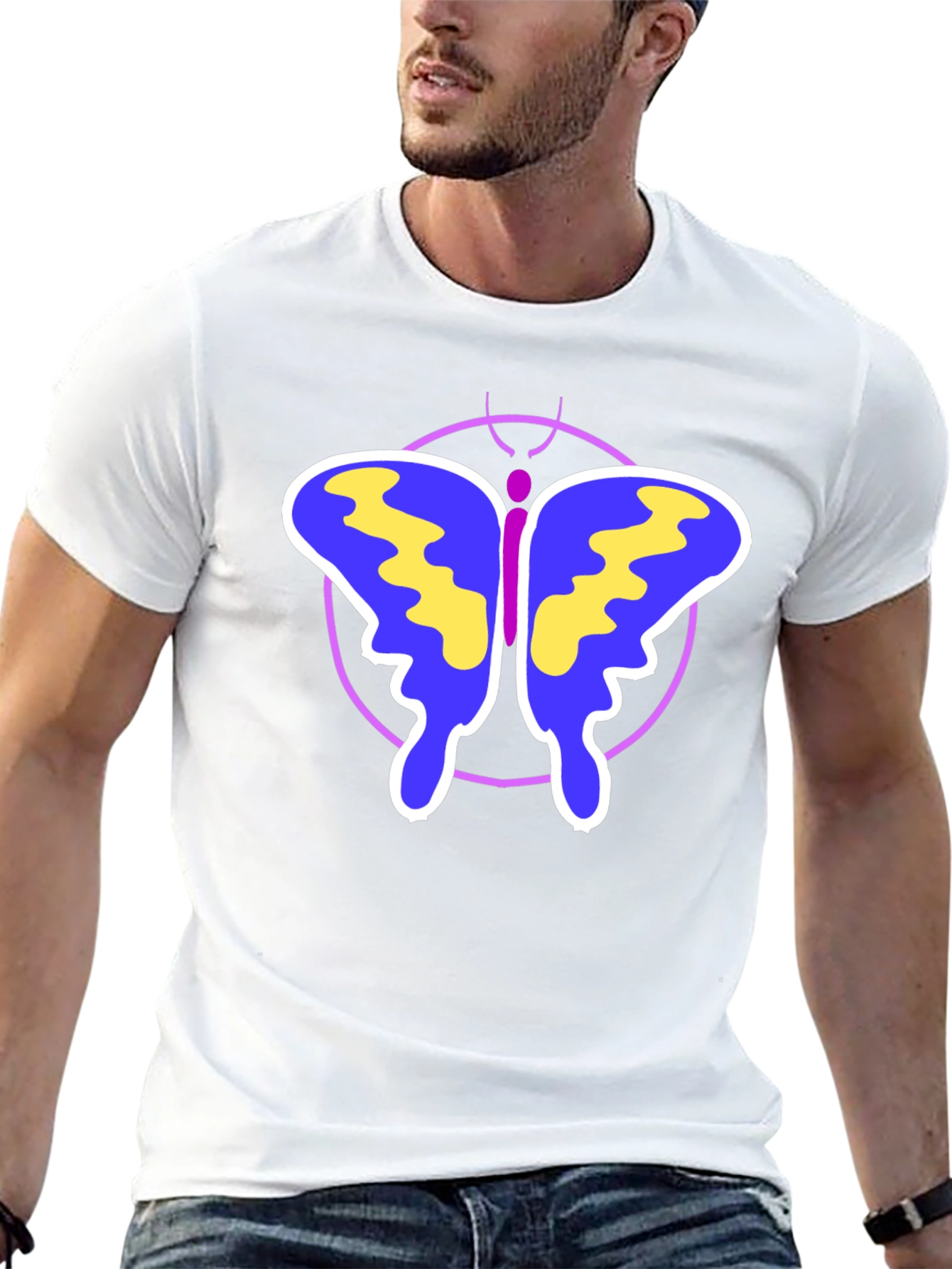 Butterfly Graphic Print T-Shirt