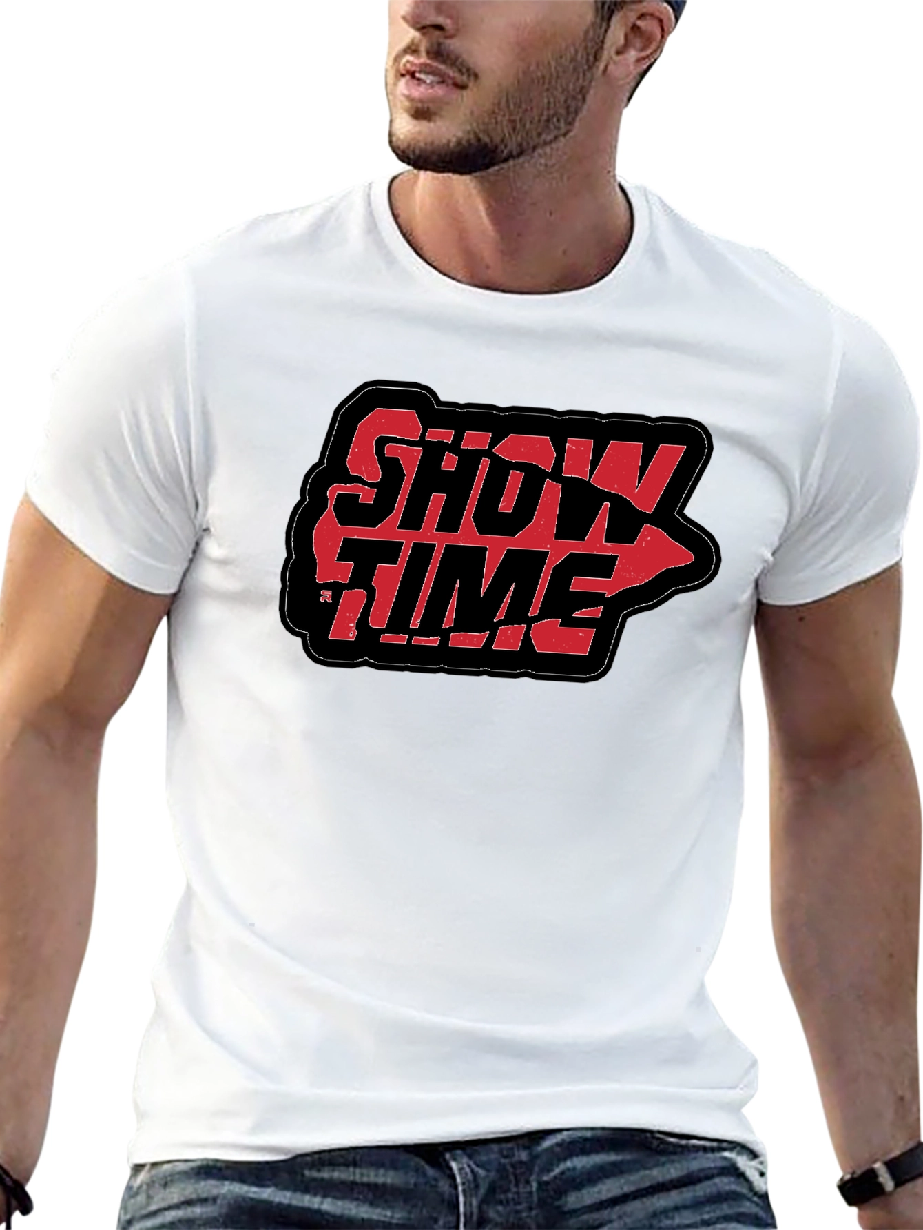 Showtime Graphic T-Shirt - Black Cotton Tee