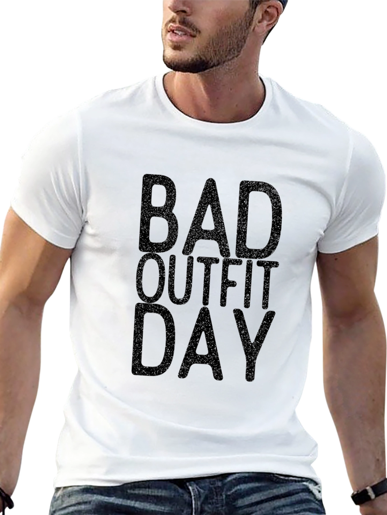 Bad Outfit Day Graphic Tee - Black
