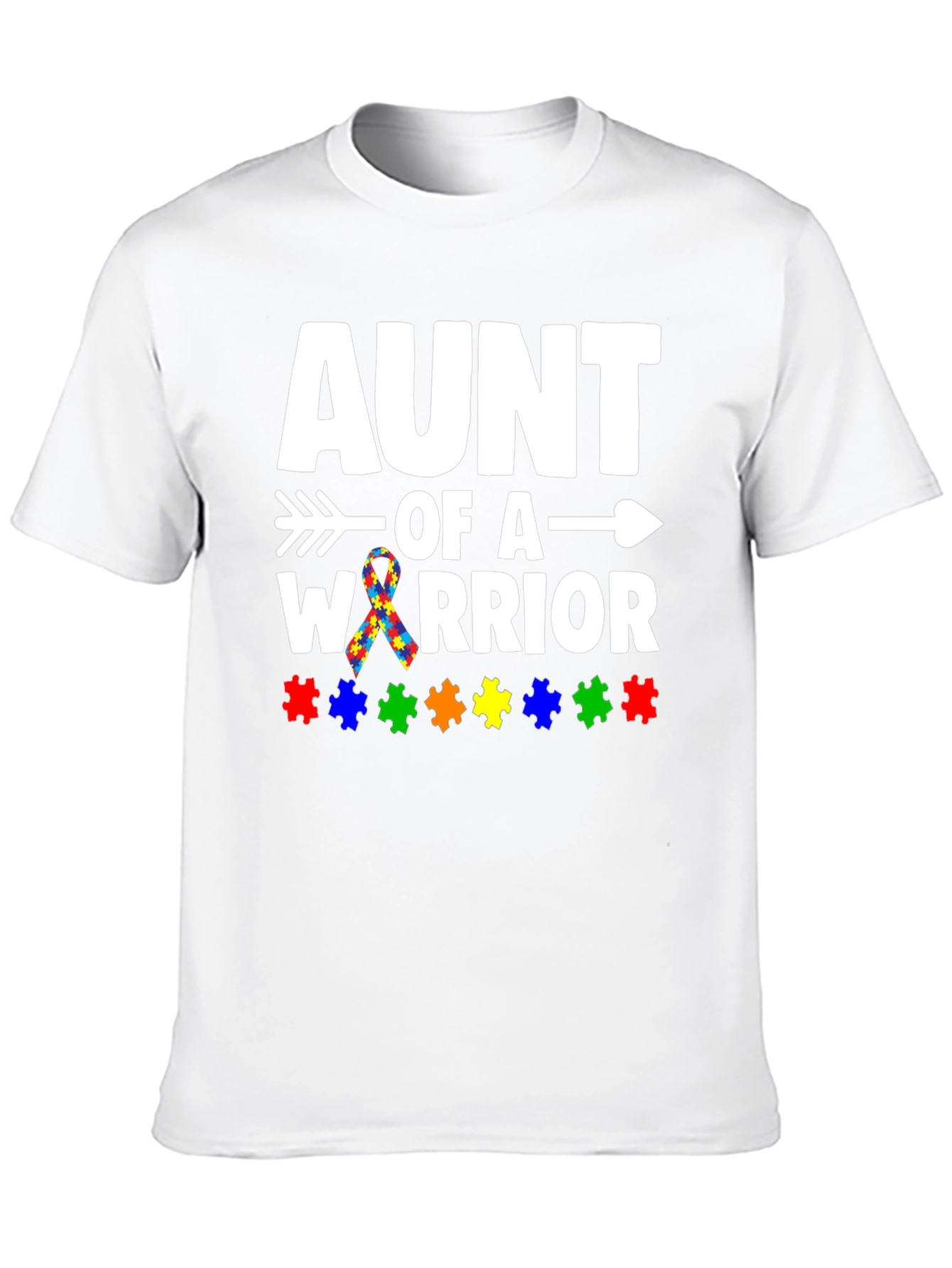 Aunt of a Warrior Autism Awareness T-Shirt