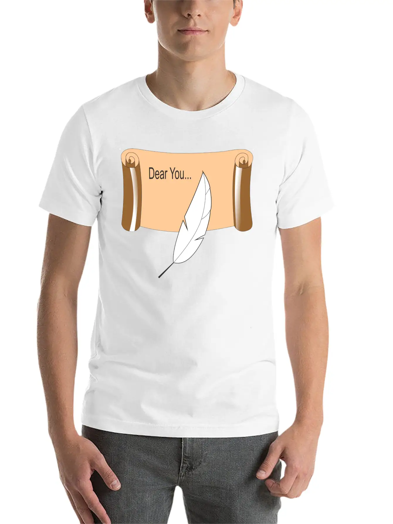 Scroll Lightweight Cotton T-Shirt – Daily Comfort Graphic Shirt
