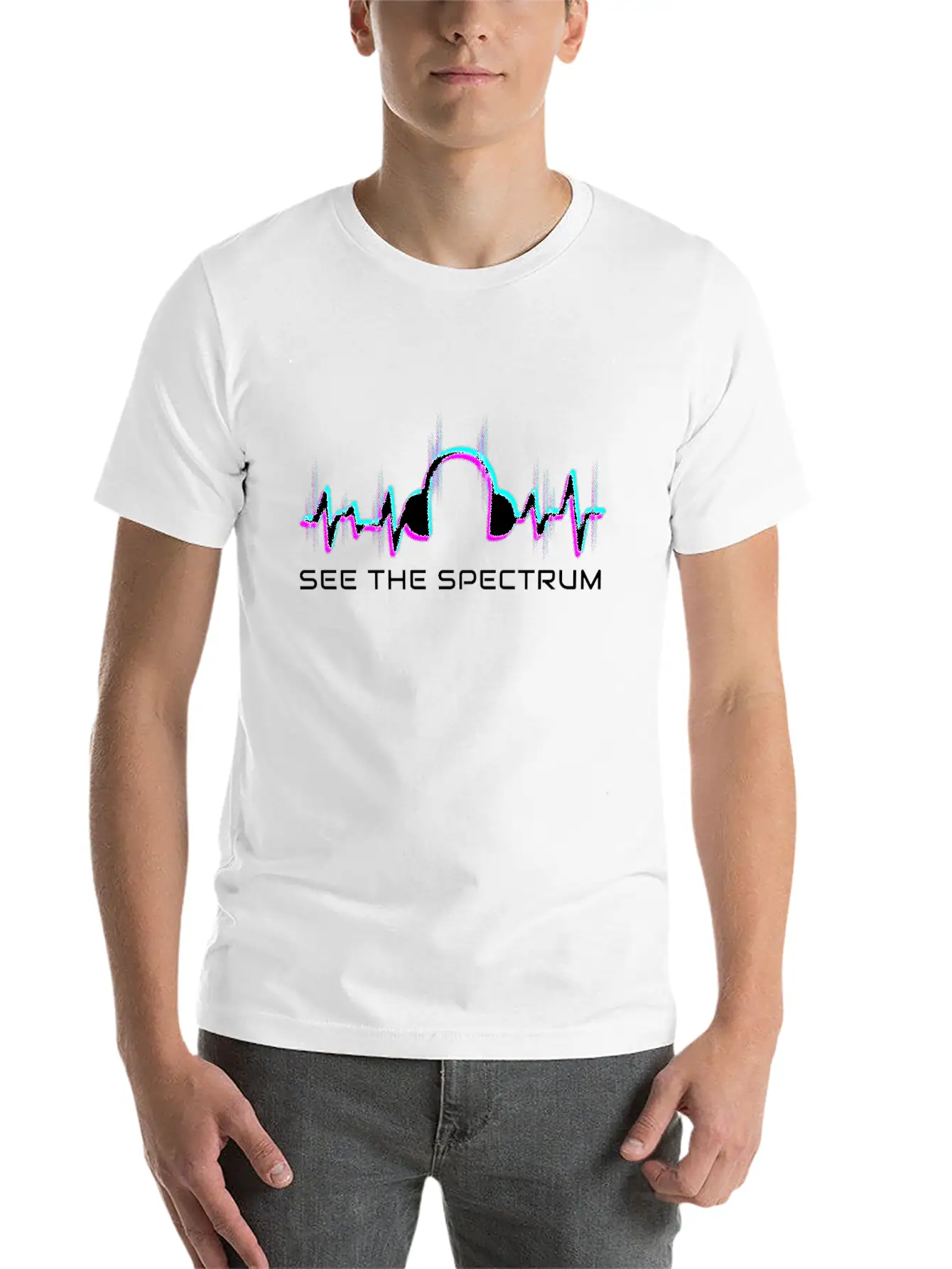 See The Spectrum Radio Lovers Radio Lightweight Cotton T-Shirt – Daily Comfort Graphic Shirt
