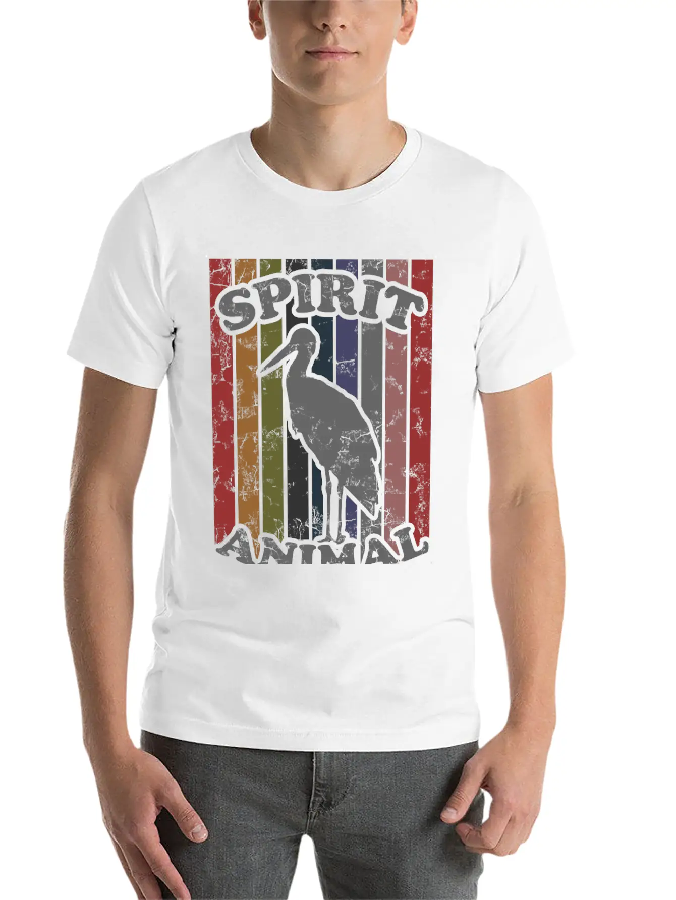 SPIRIT ANIMAL 1 Lightweight Cotton T-Shirt – Daily Comfort Graphic Shirt