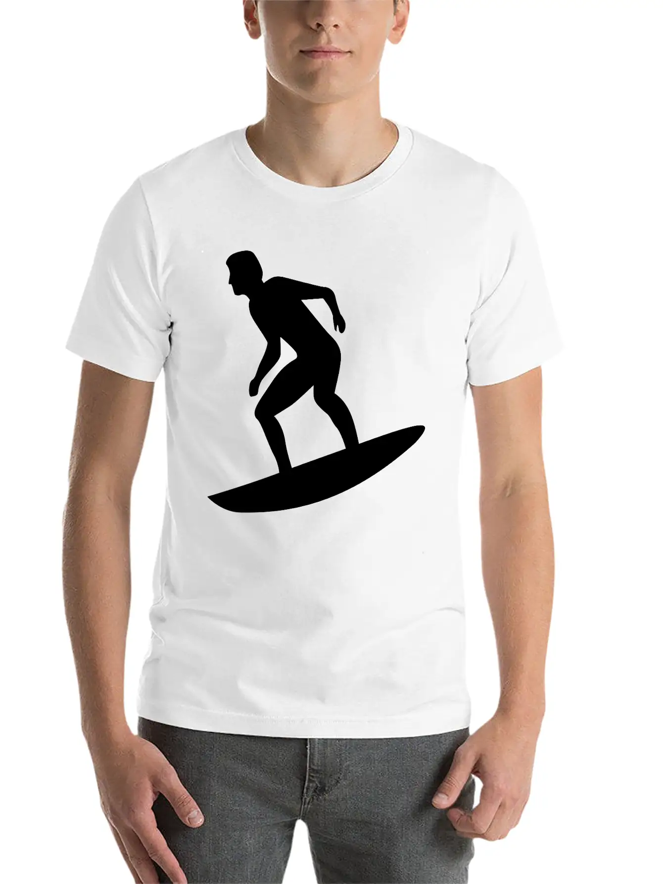 Surfing Lightweight Cotton T-Shirt – Daily Comfort Graphic Shirt