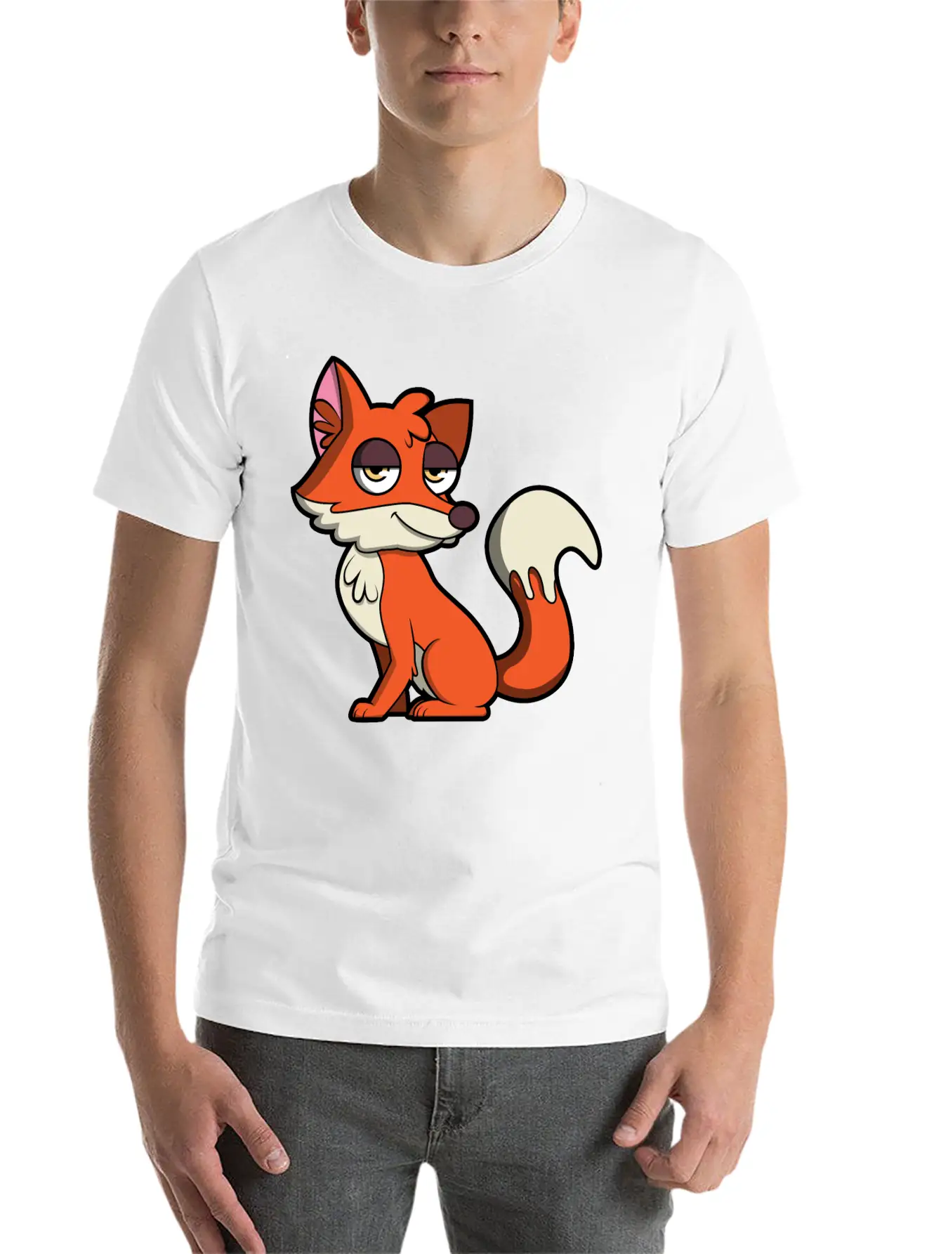 Sweet Fox Lightweight Cotton T-Shirt – Daily Comfort Graphic Shirt