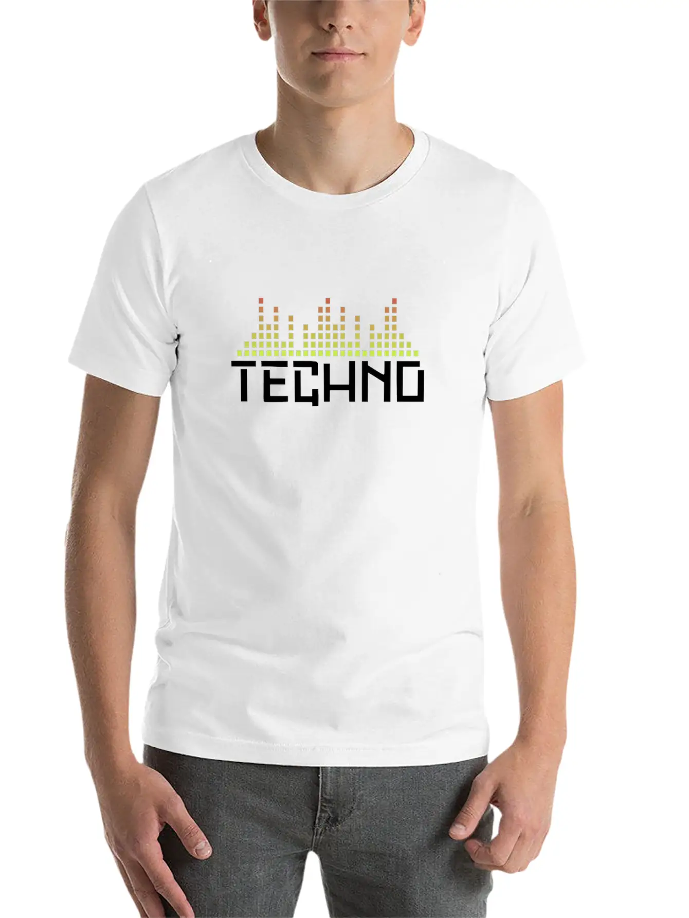 Techno Party Lightweight Cotton T-Shirt – Daily Comfort Graphic Shirt