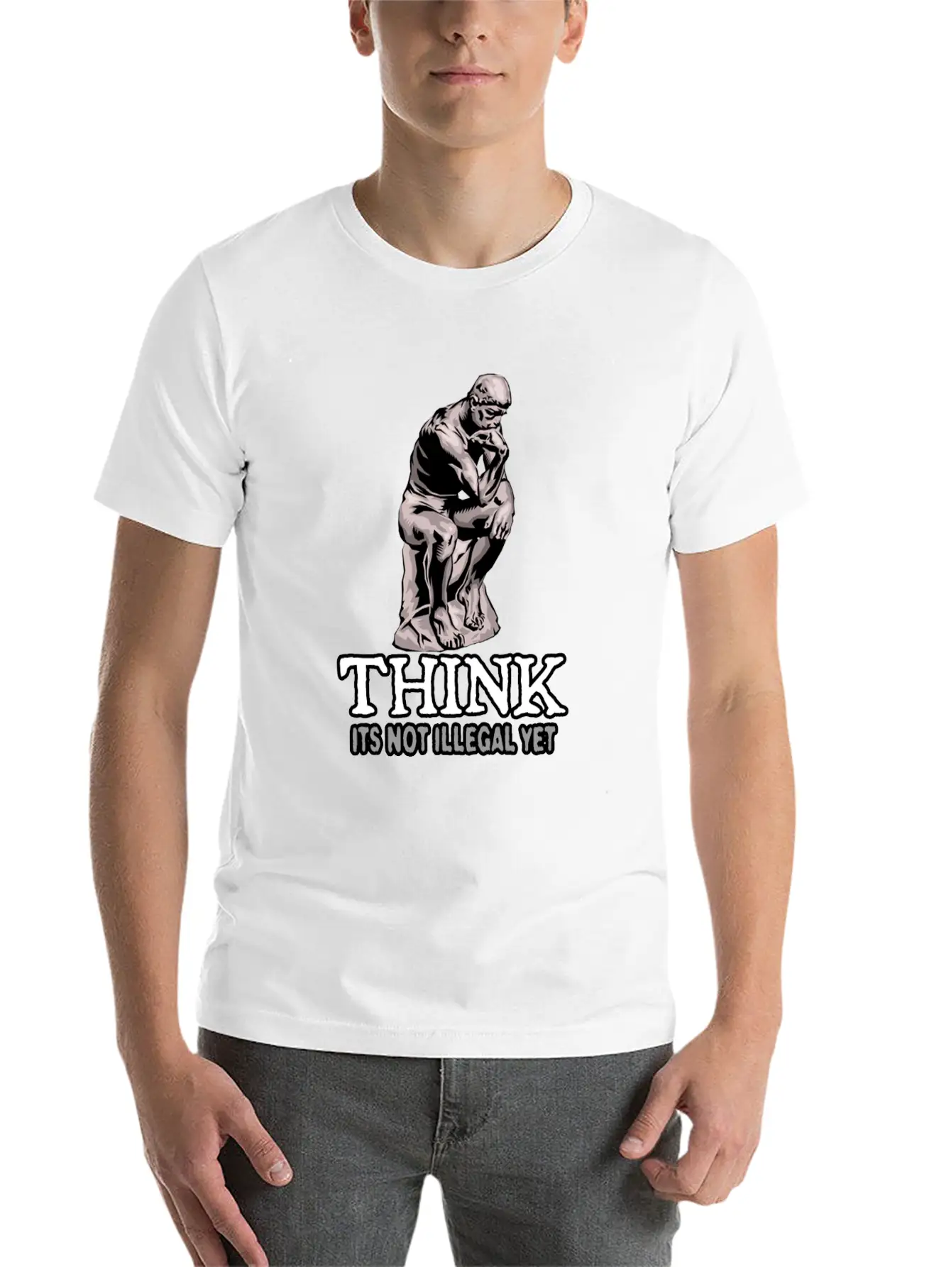 Think 2. Lightweight Cotton T-Shirt – Daily Comfort Graphic Shirt
