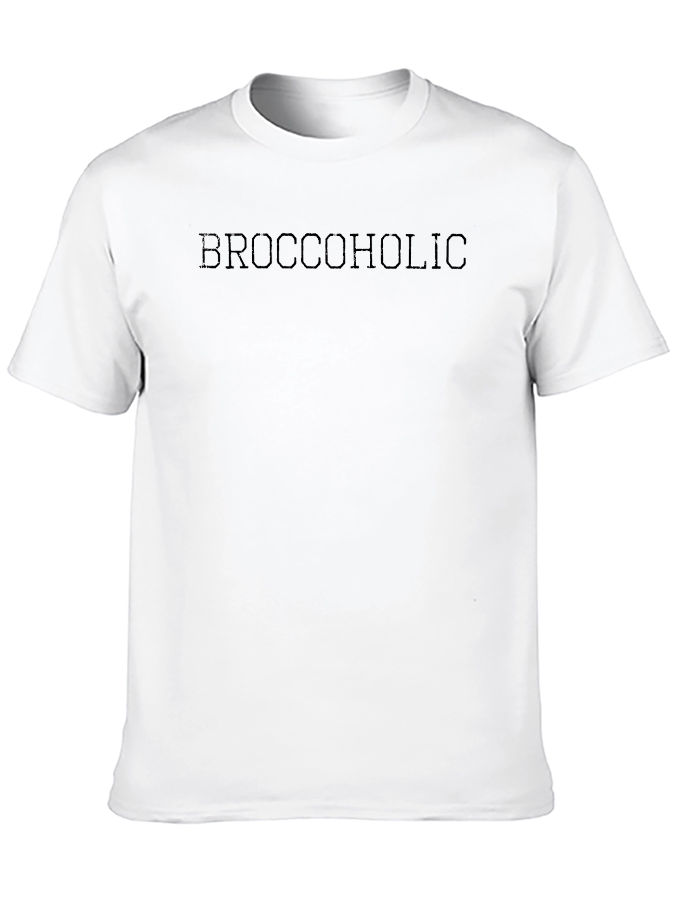 Broccoholic Black Crew Neck T-Shirt