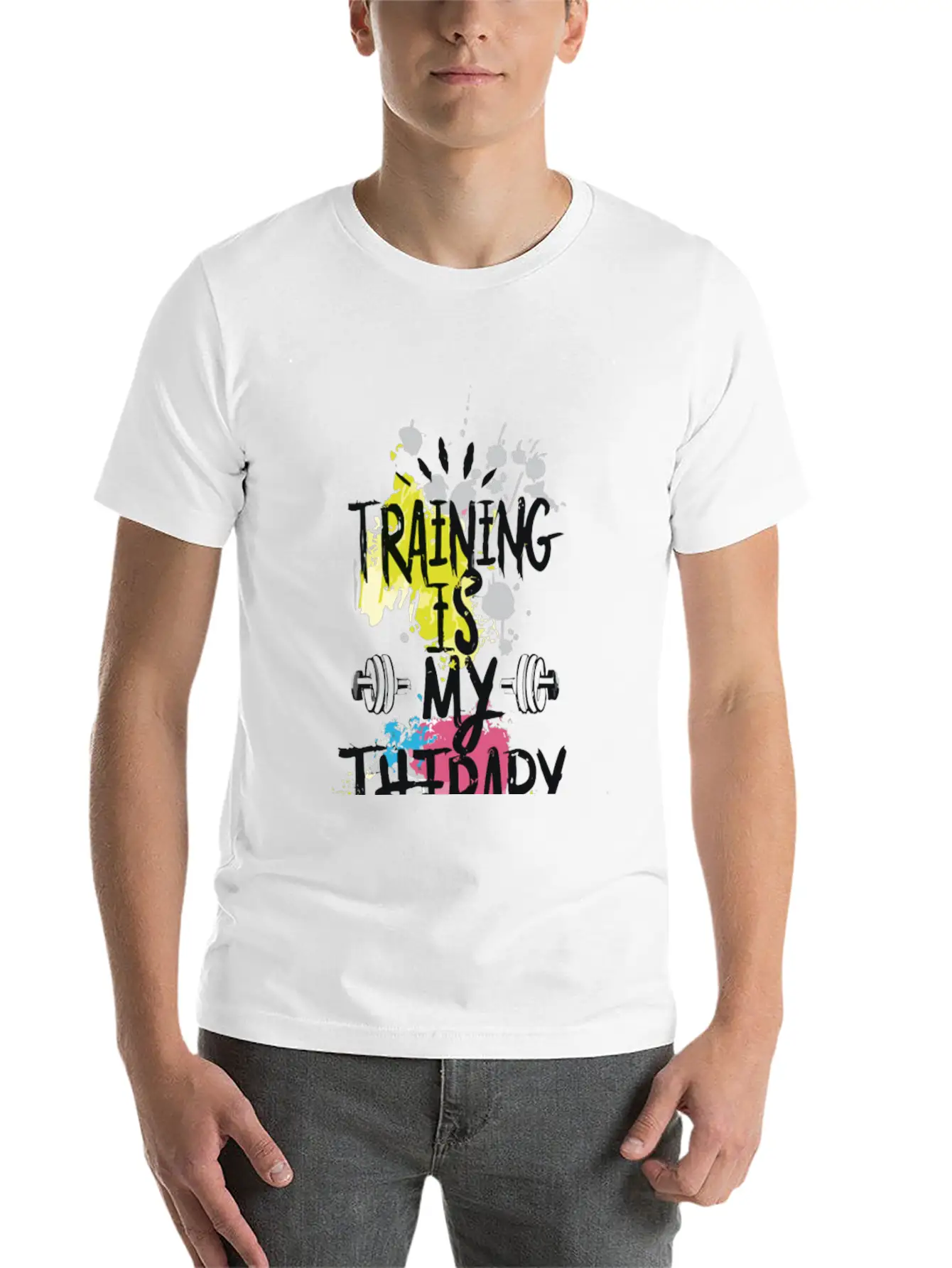 Training Is My Therapy Modern Style Lightweight Cotton T-Shirt – Daily Comfort Graphic Shirt
