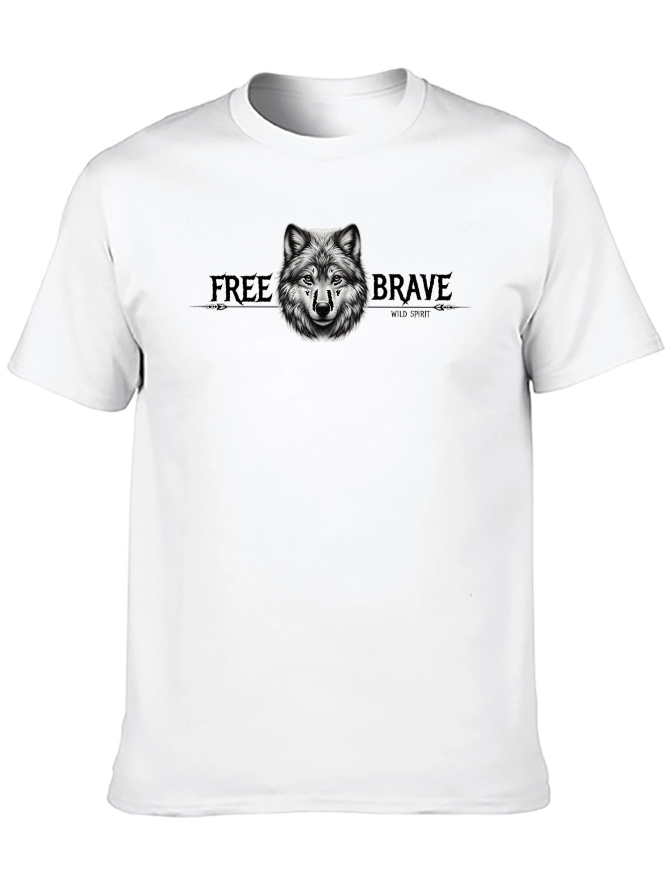 Wolf Graphic Tee - Free & Brave T-Shirt