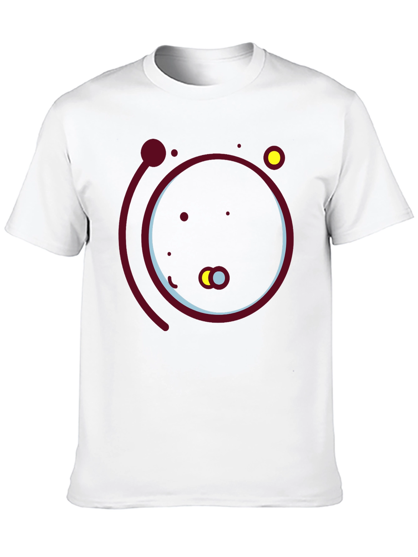 Abstract Solar System Graphic Tee - Black