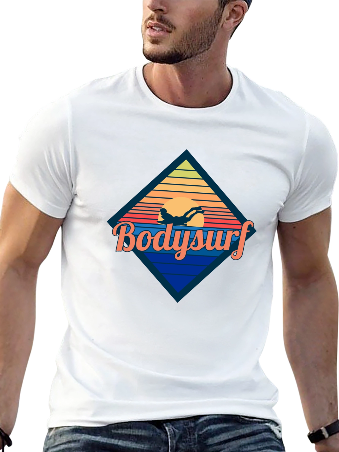 Bodysurf Retro Graphic Tee - Black