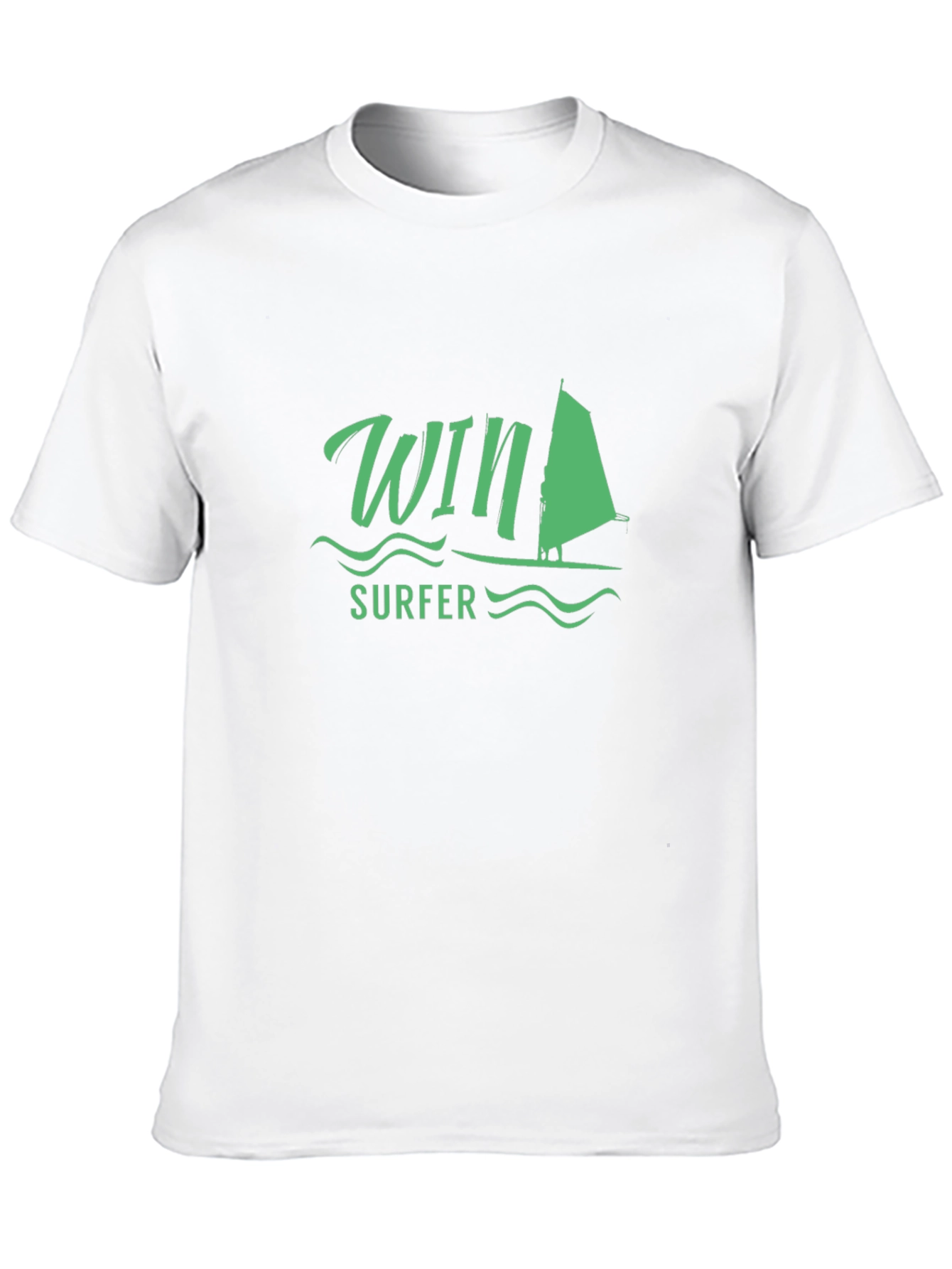 Win Surfer T-Shirt - Black Casual Tee