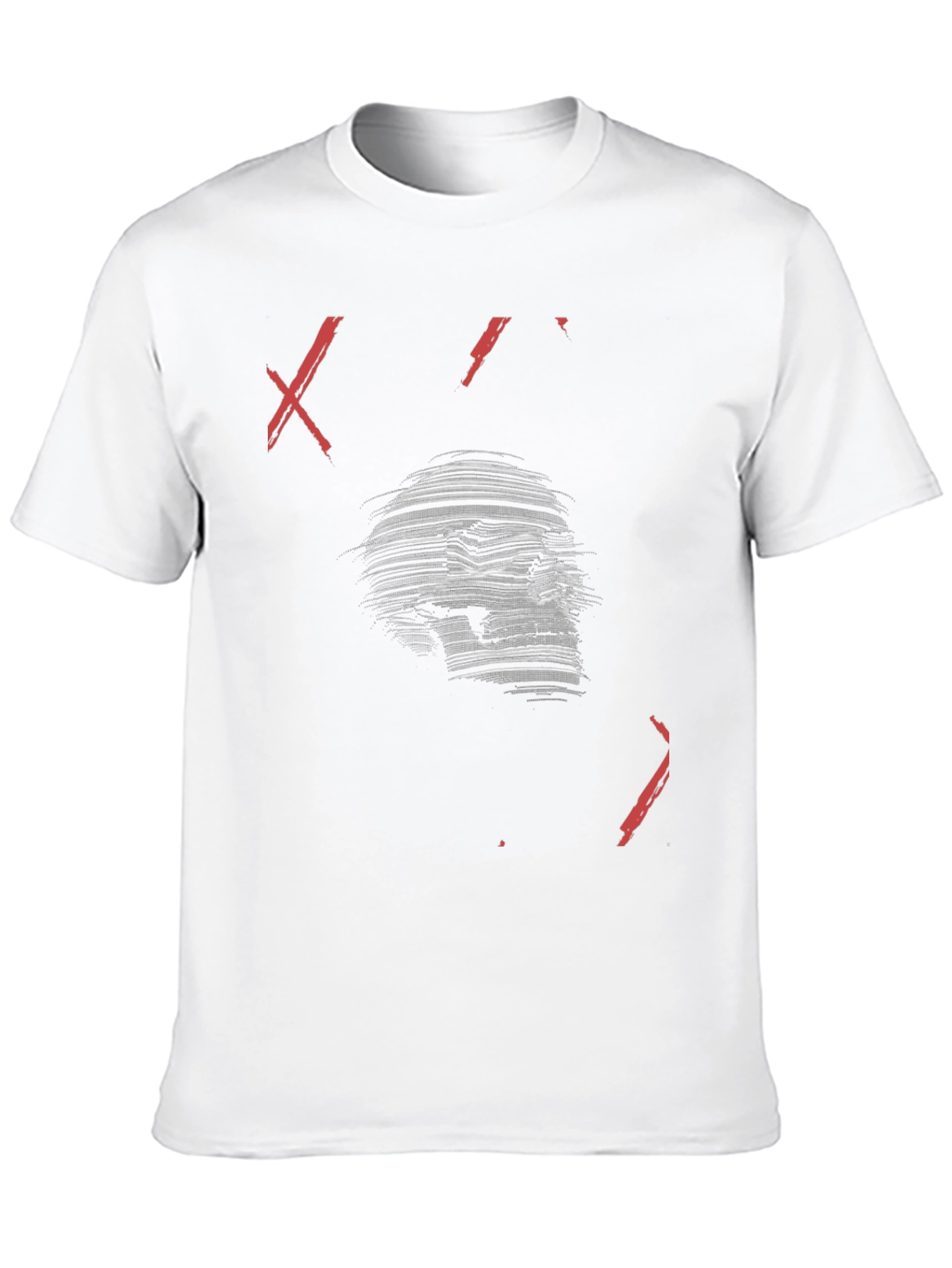 Skull Graphic Print Mens Black T-Shirt