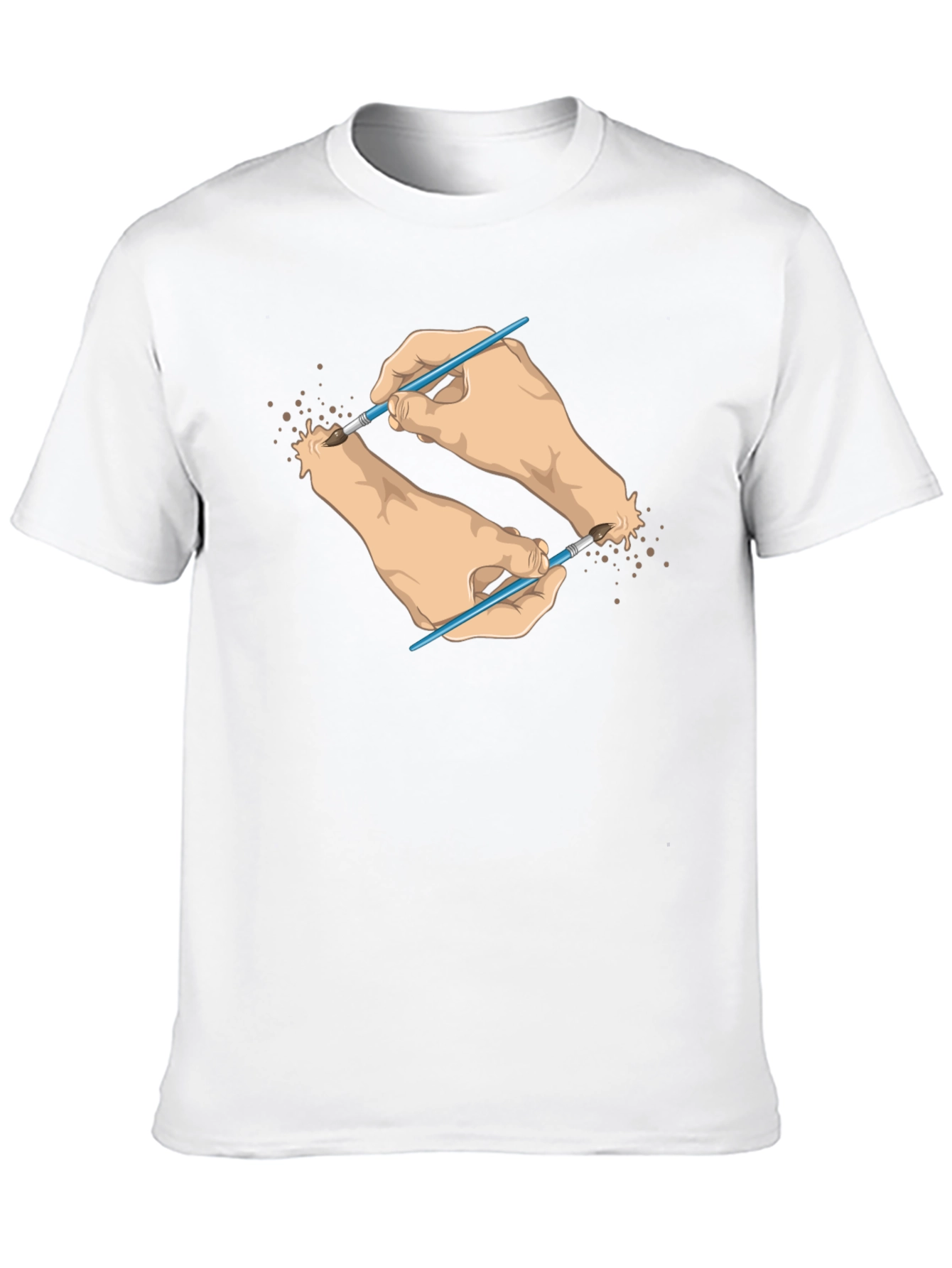 Artistic Hands T-Shirt - Unique Design
