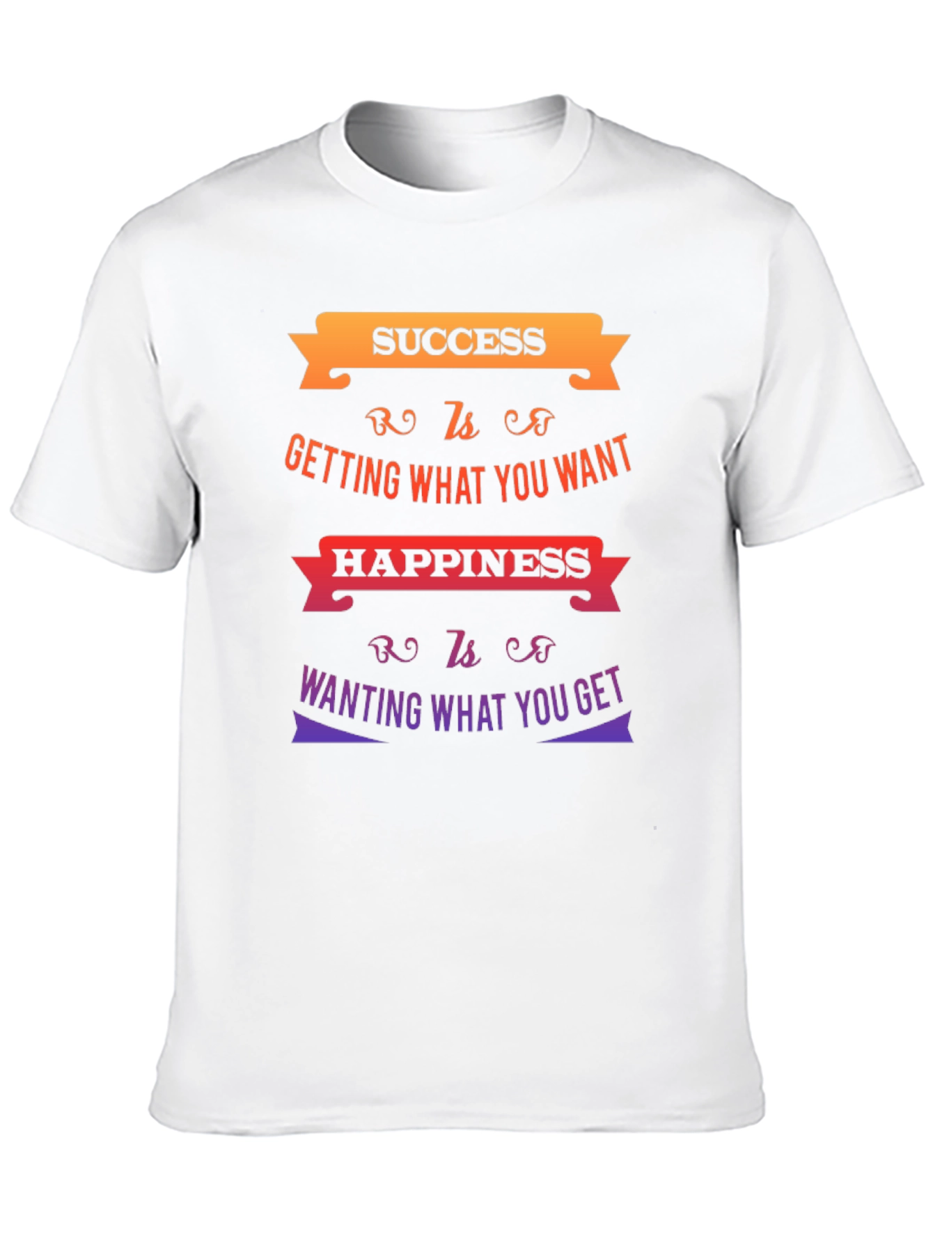 Success & Happiness Graphic T-Shirt - Motivational Quote