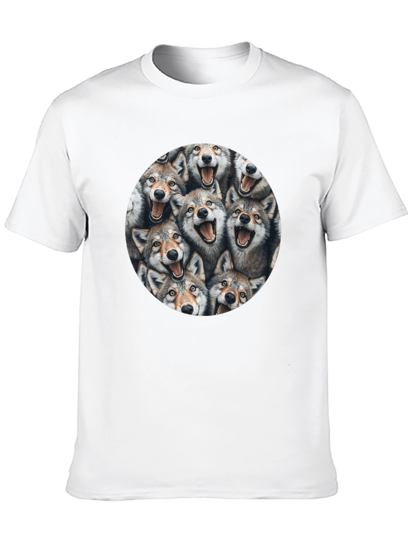 Wolf Pack T-Shirt - Fun Animal Print Tee