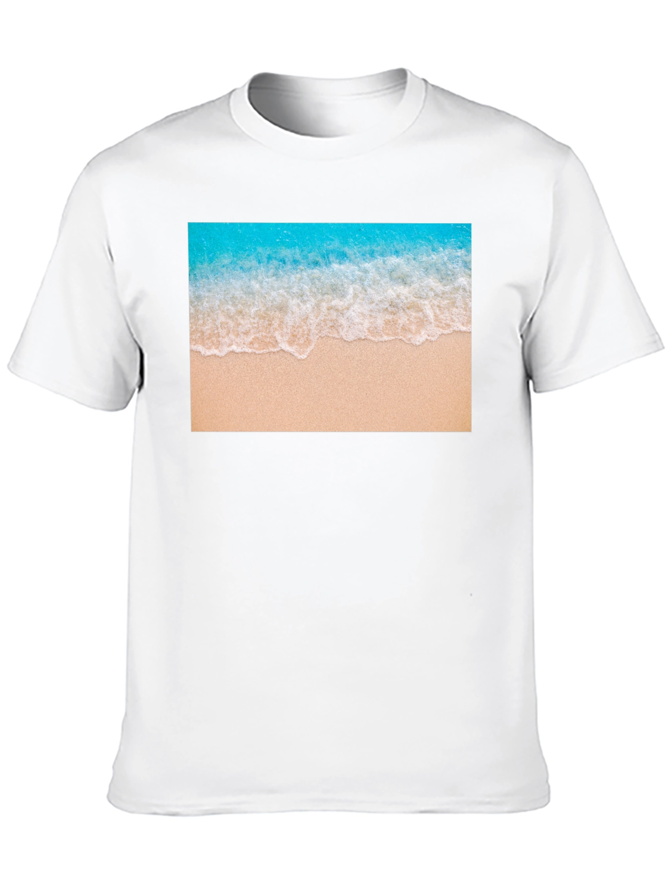 Beach Wave Graphic Black T-Shirt