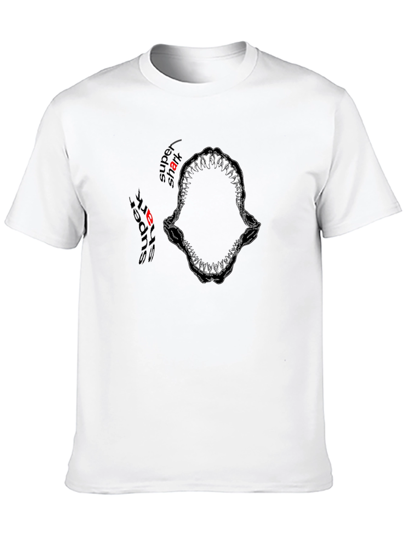 Super Shark Bite Graphic Tee - Black