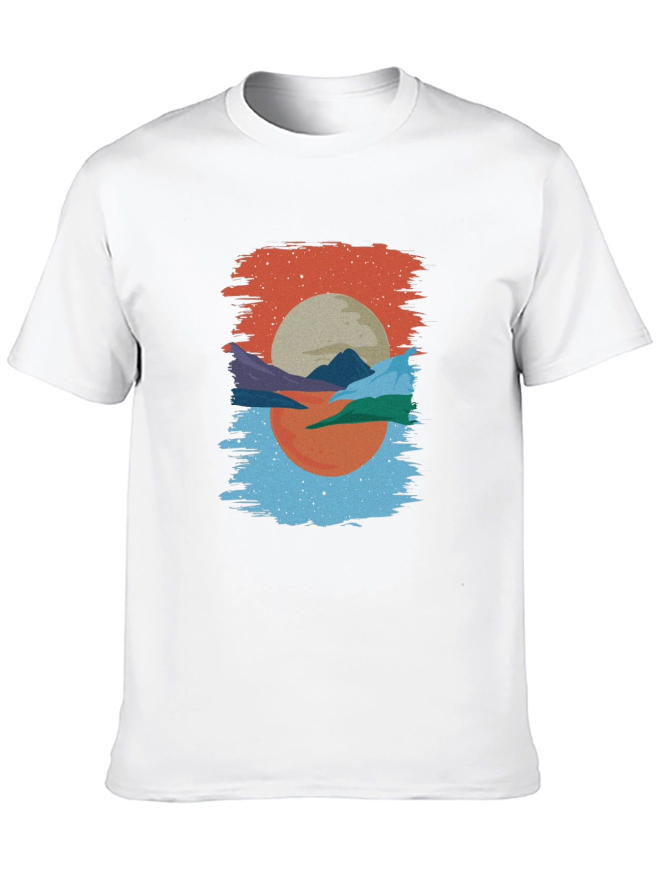 Abstract Sunset T-Shirt: Modern Graphic Tee