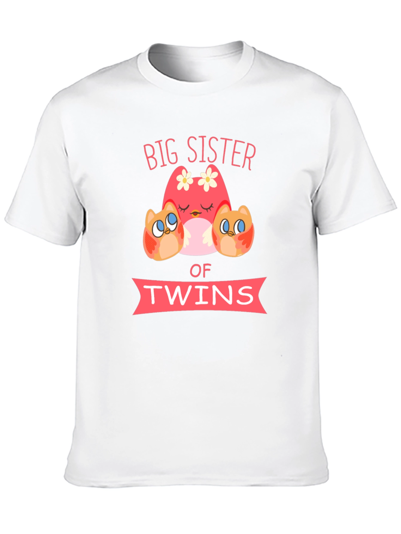Big Sister of Twins Owl T-Shirt