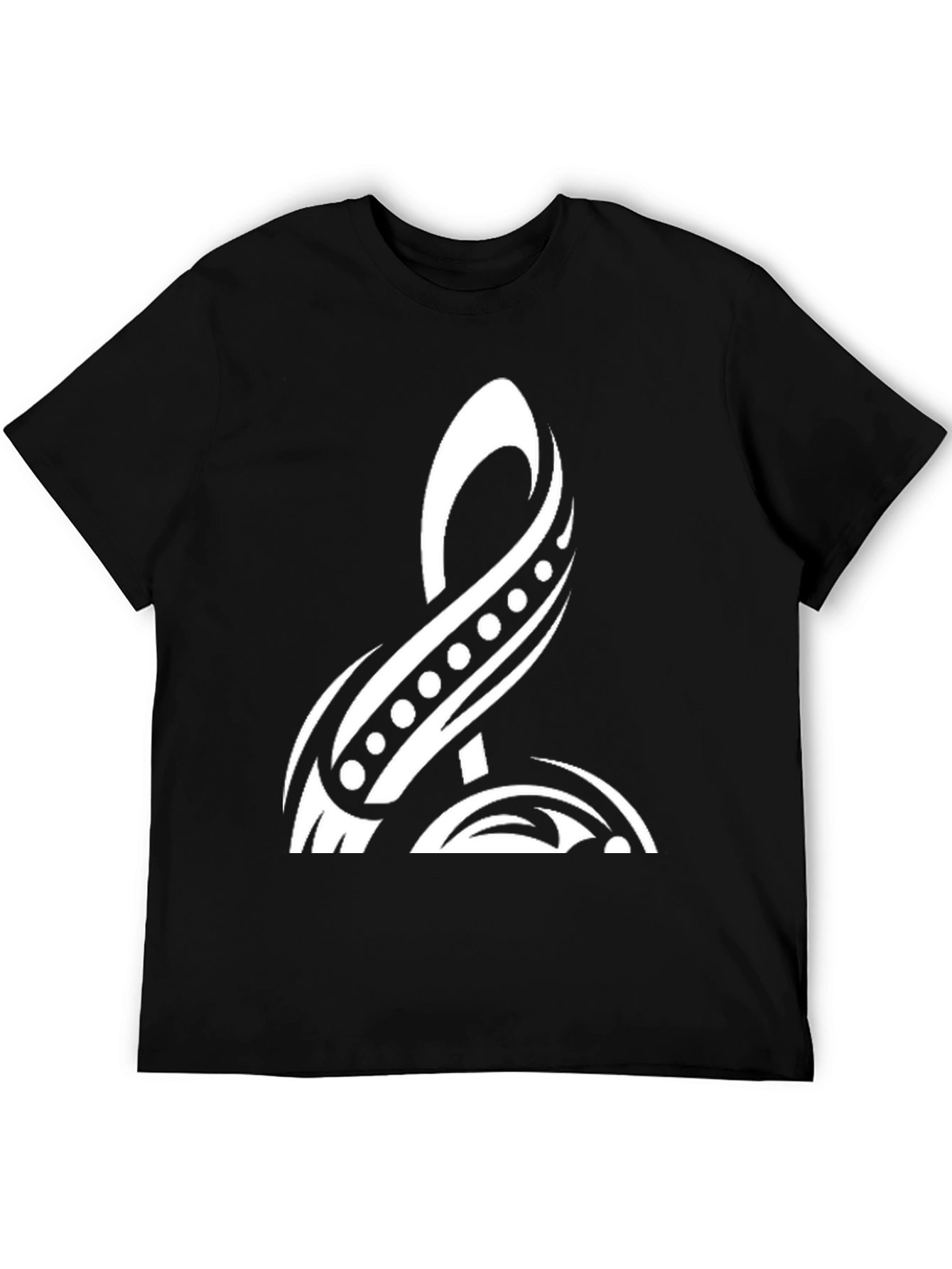 Tribal Design Black T-Shirt