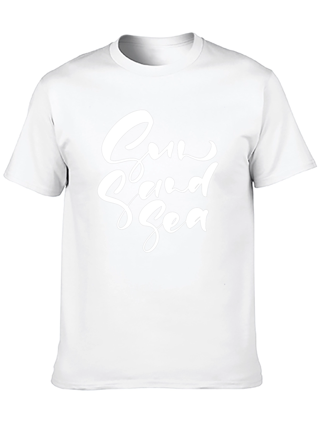 Sun Sand Sea Graphic Tee - Black Casual Shirt