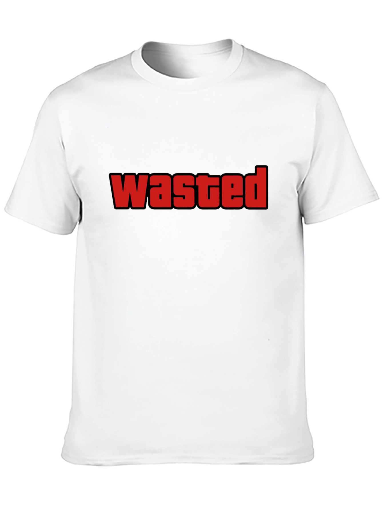 Wasted Graphic Tee - Soft Cotton Crewneck