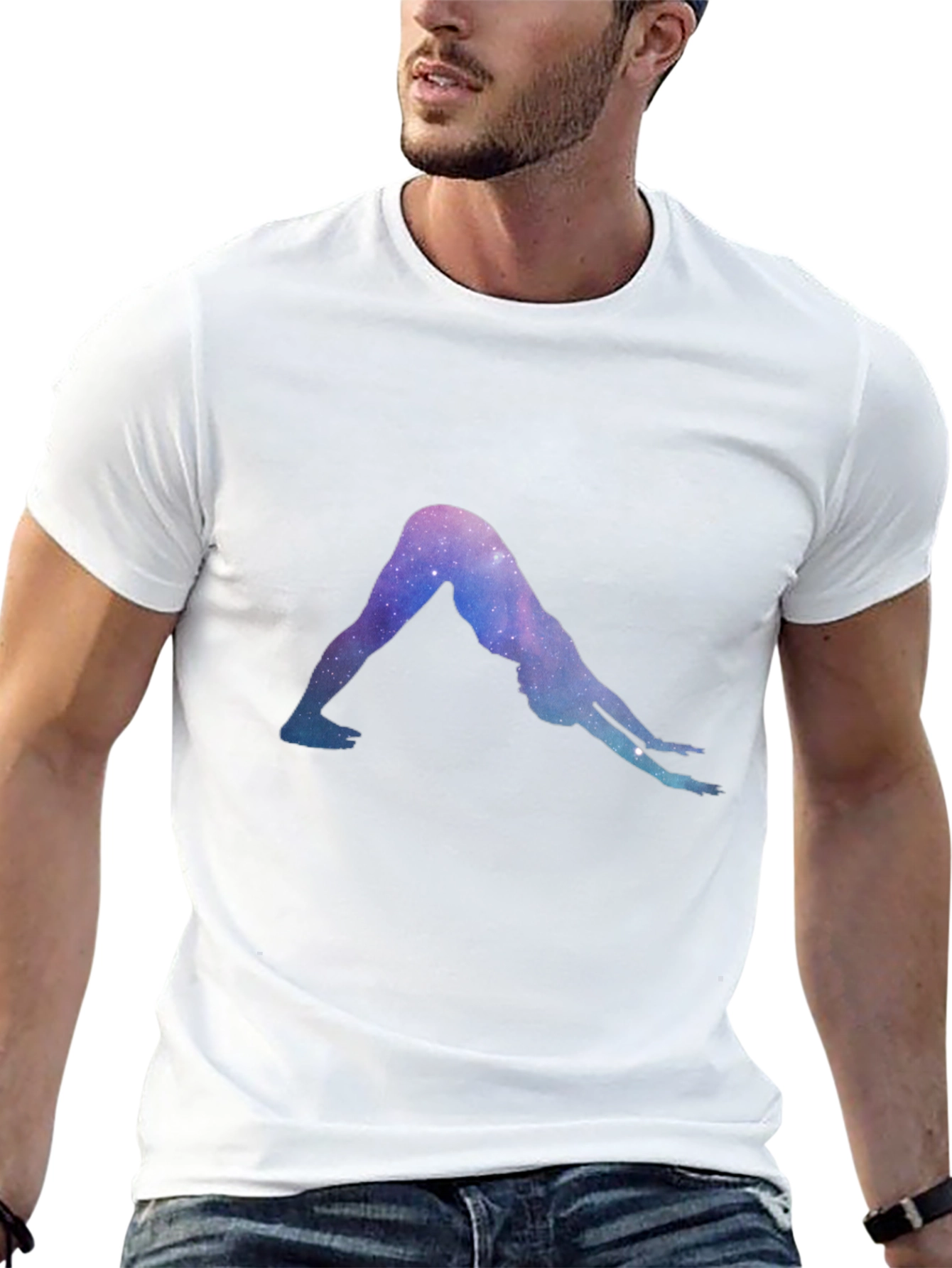 Yoga Pose Galaxy T-Shirt - Unisex Comfort