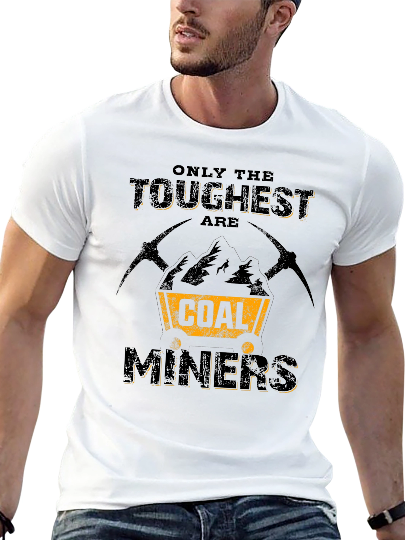 Toughest Coal Miners Graphic Tee - Black Crew Neck