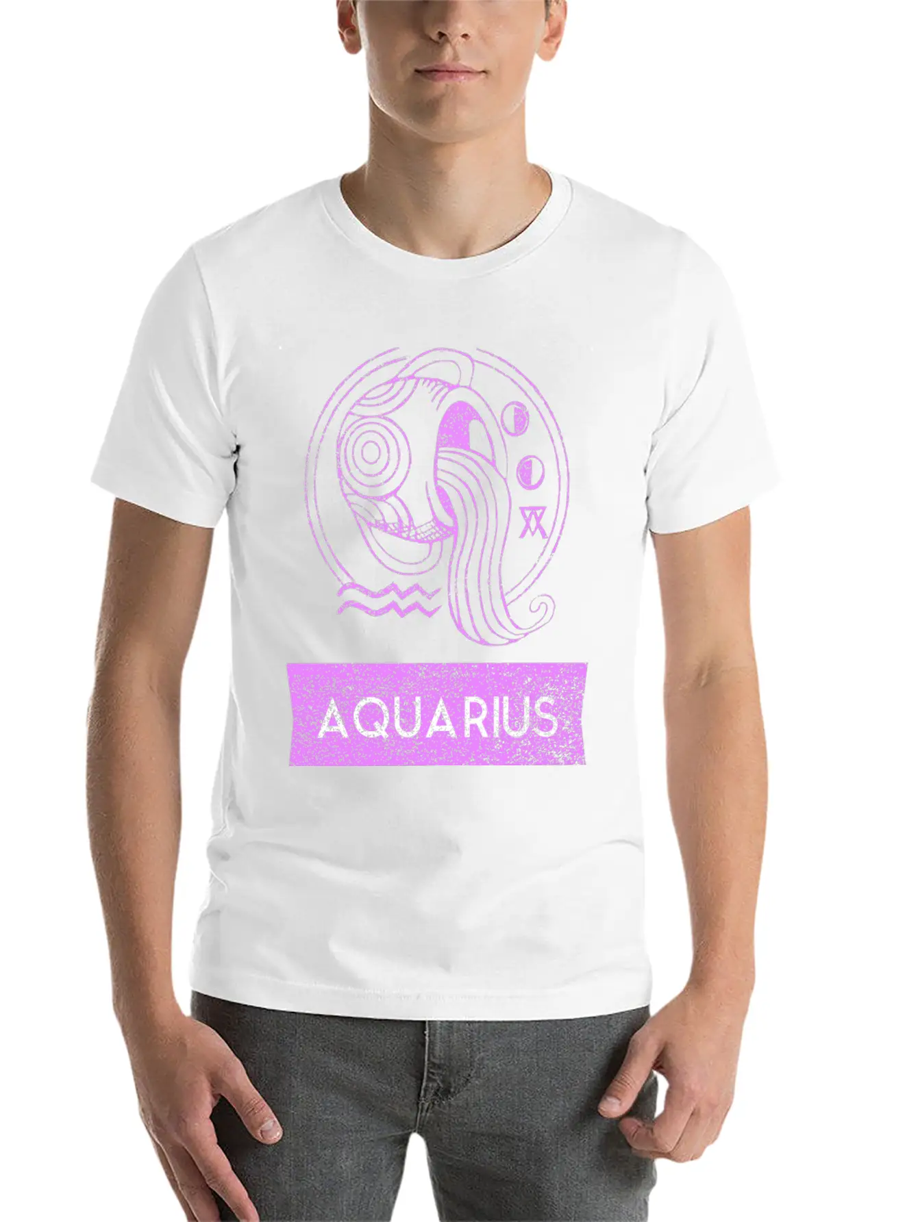 Zodiac Sign Astrology Horoscope Shirt Aquarius Lightweight Cotton T-Shirt – Daily Comfort Graphic Shirt