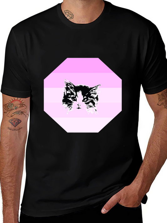 Black Cat Graphic T-Shirt - Unisex Crew Neck Tee