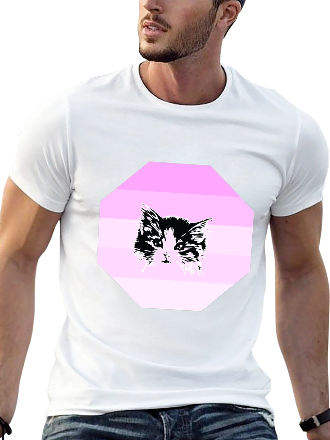 Black Cat Graphic T-Shirt - Unisex Crew Neck Tee