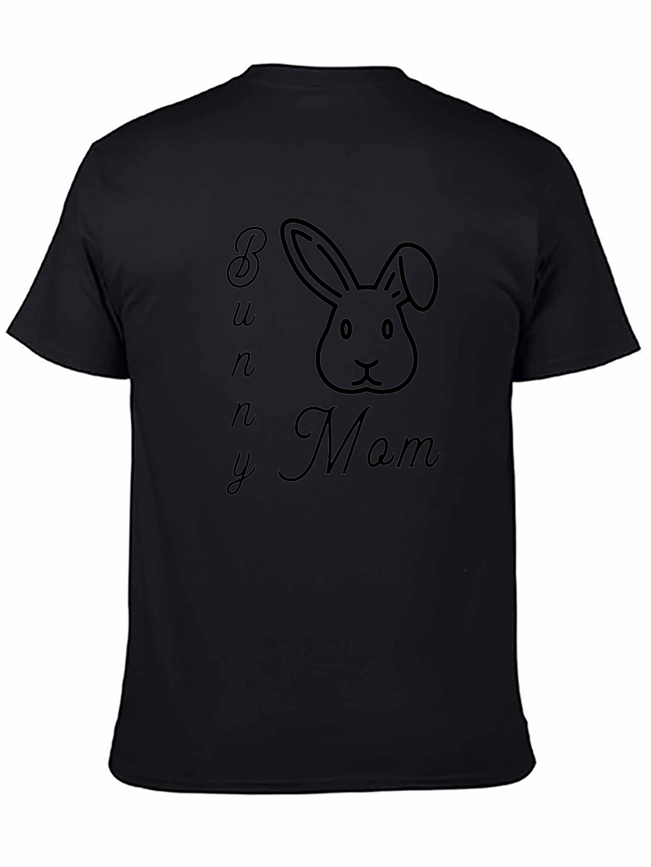 Bunny Mom Black T-Shirt