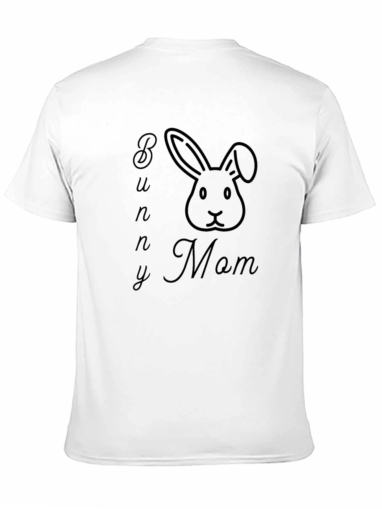 Bunny Mom Black T-Shirt