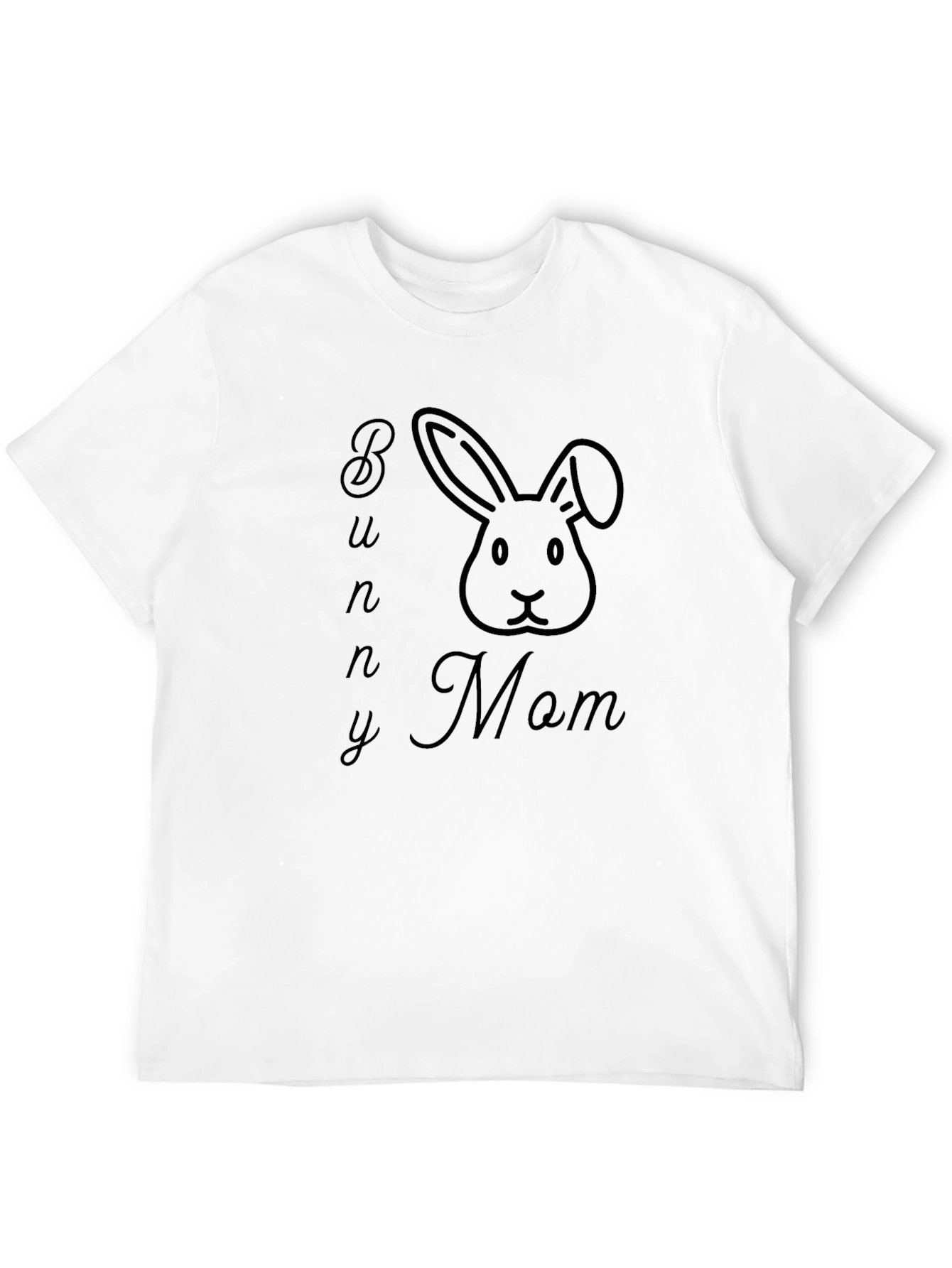 Bunny Mom Black T-Shirt