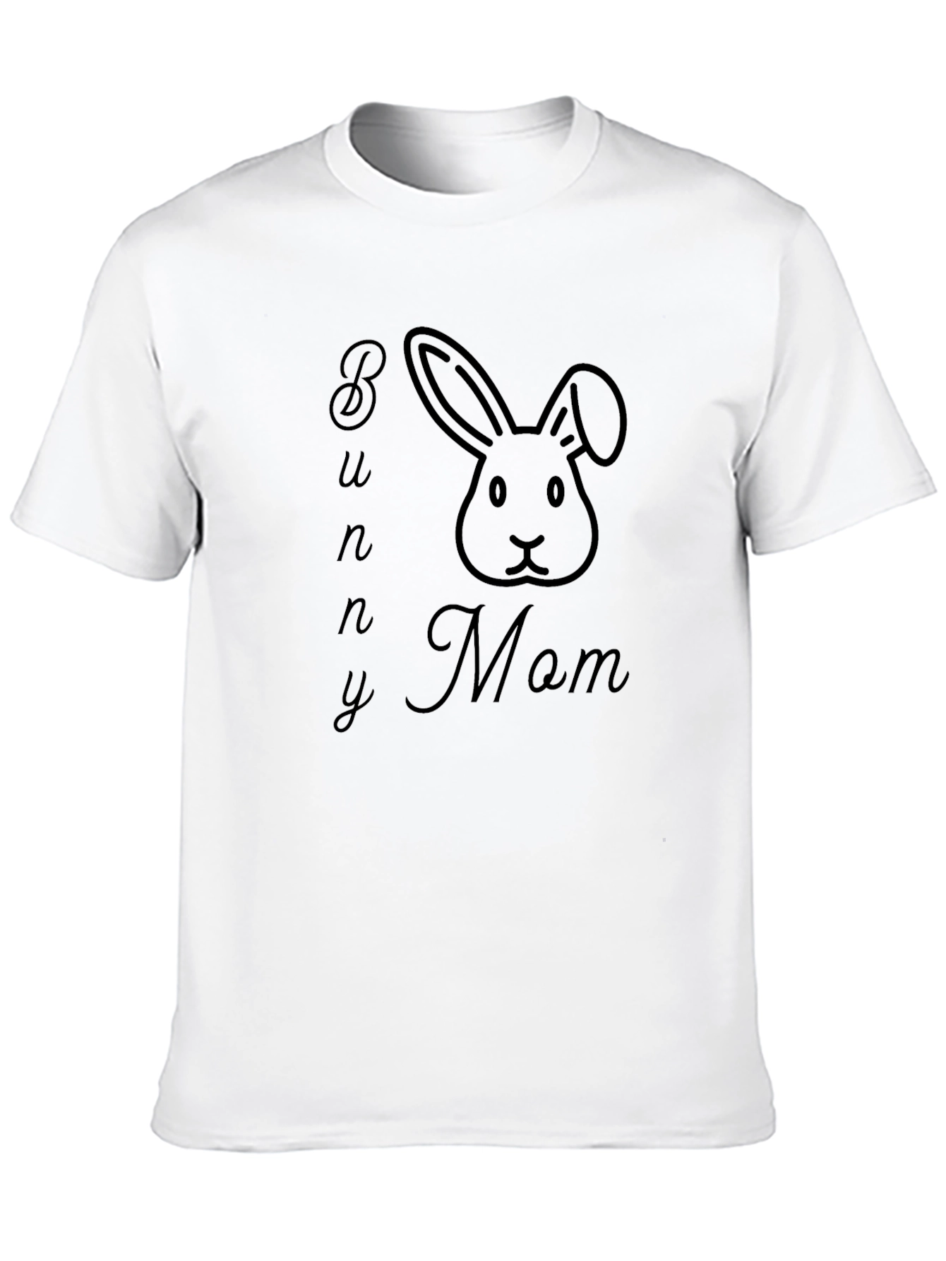 Bunny Mom Black T-Shirt