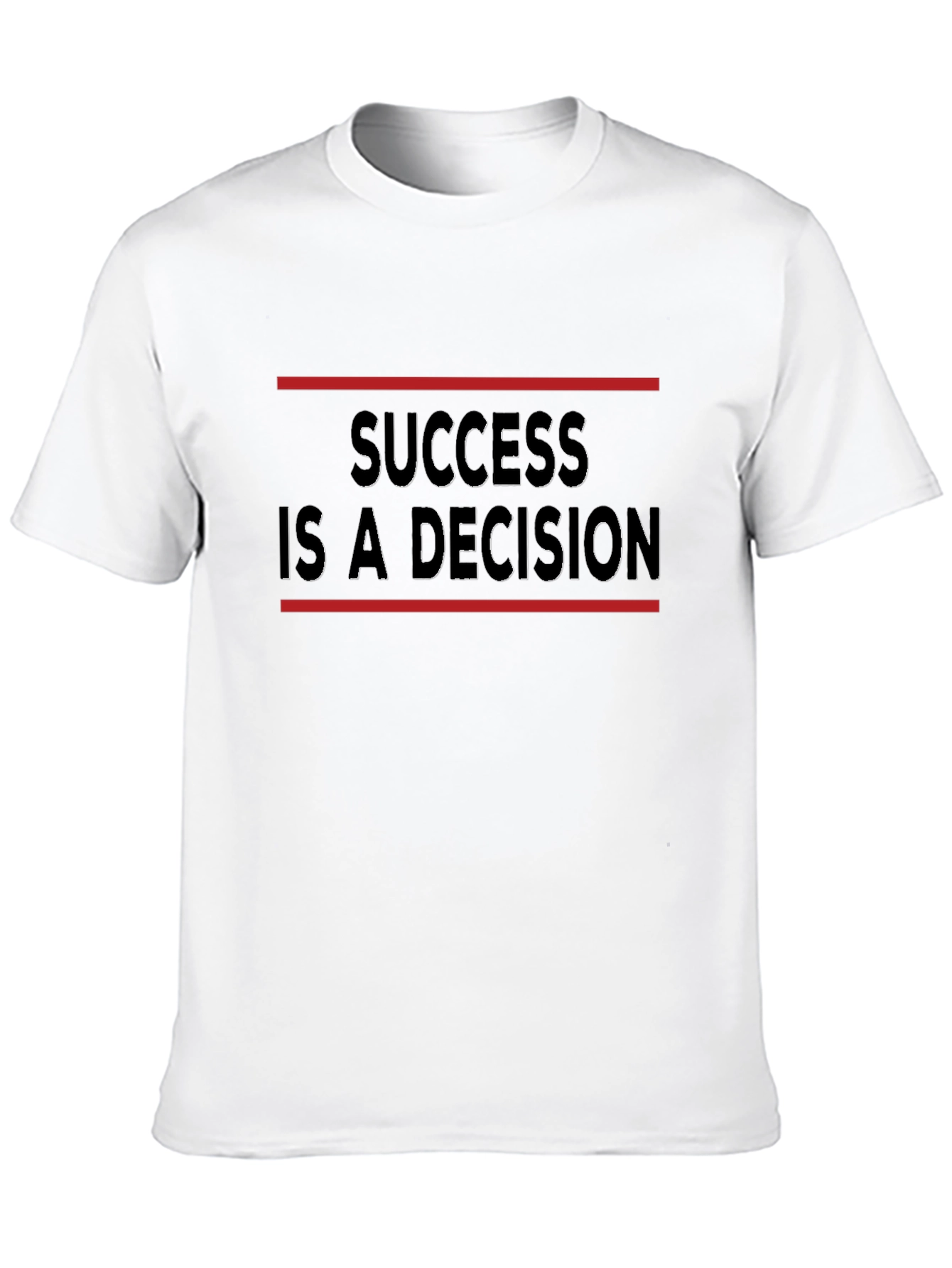 Success Decision Black T-Shirt - Motivational
