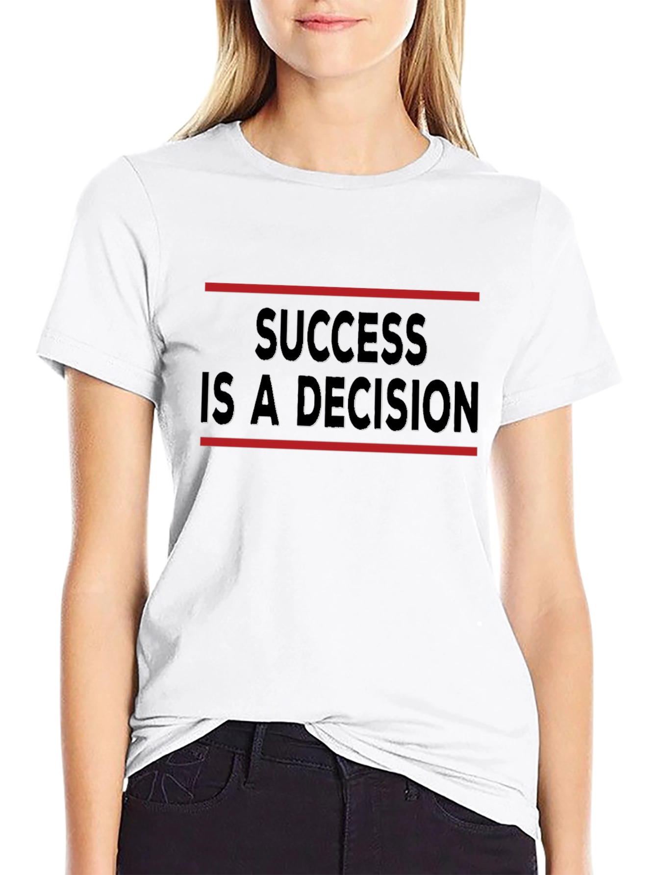 Success Decision Black T-Shirt - Motivational