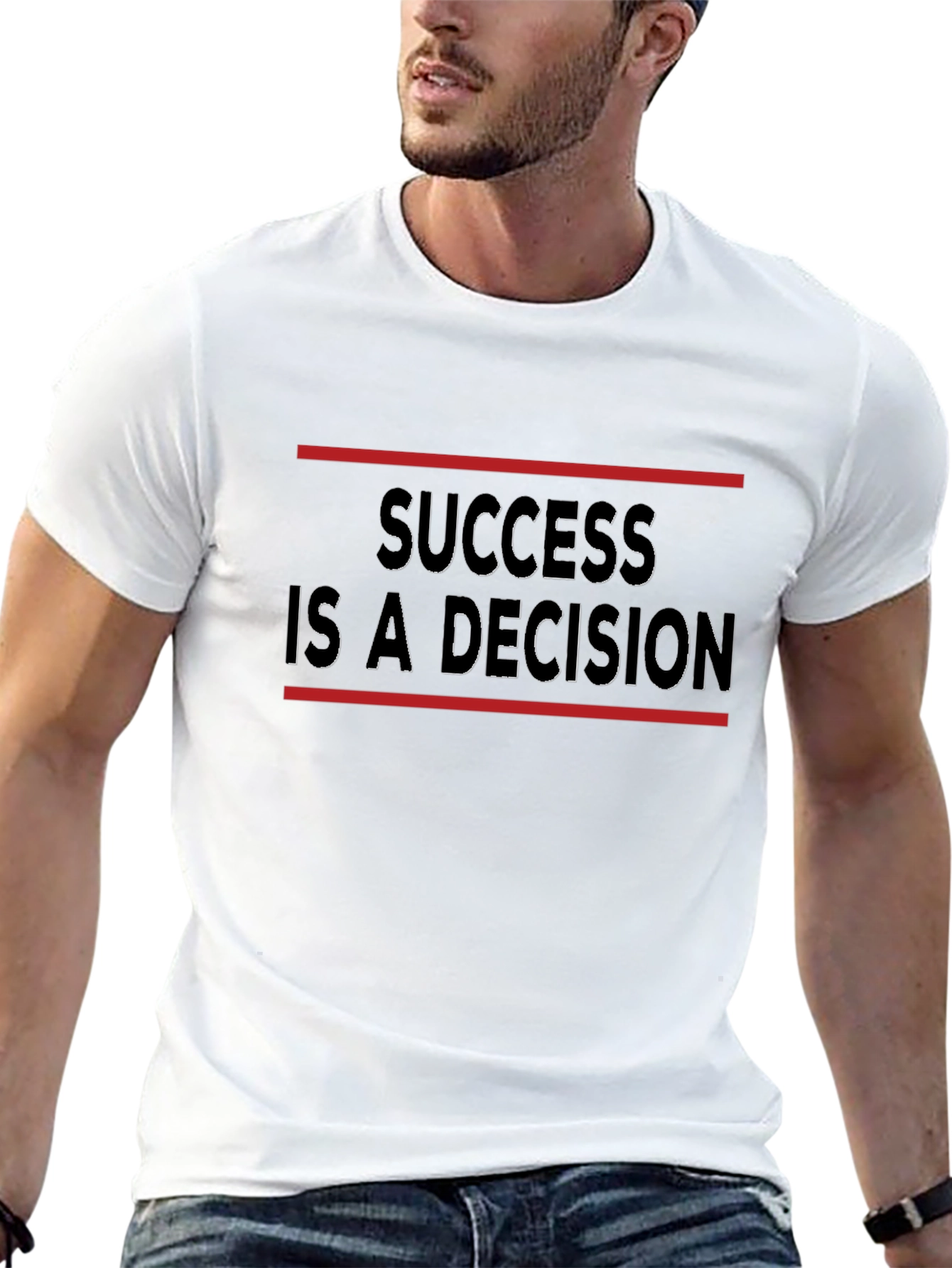 Success Decision Black T-Shirt - Motivational